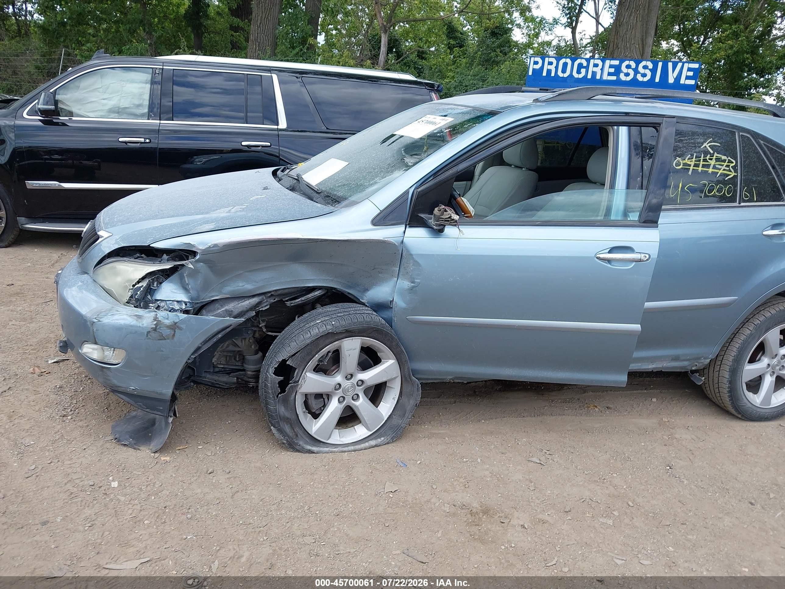 2008 Lexus Rx 350 Blue vin: 2T2GK31U38C041473