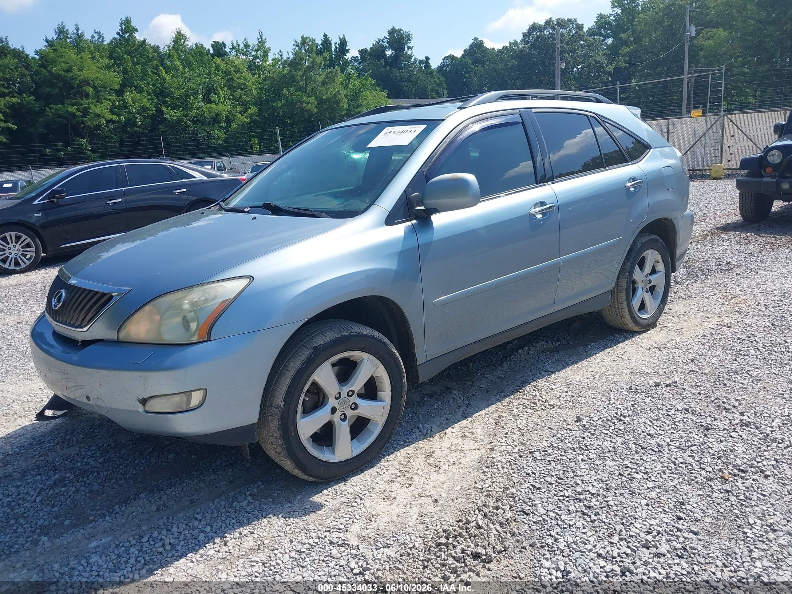 2008 Lexus Rx 350   Blue vin: 2T2GK31U38C047256