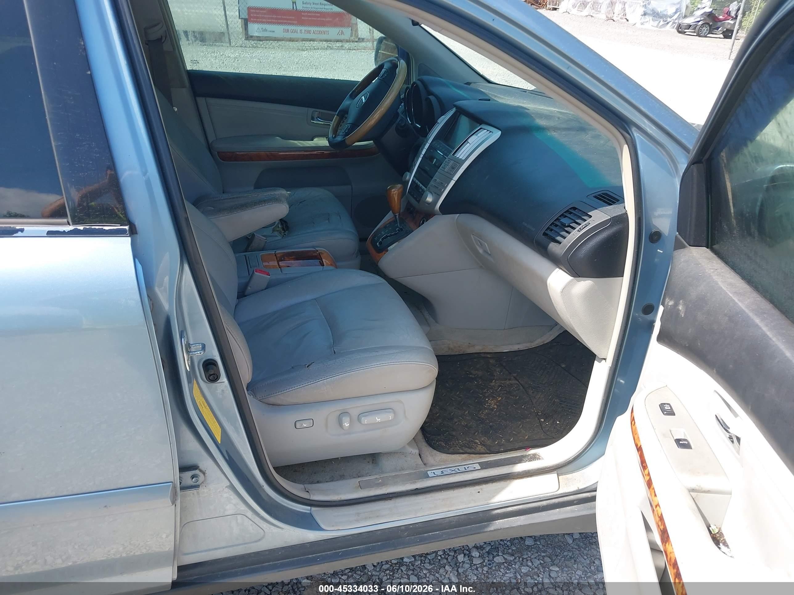 2008 Lexus Rx 350   Blue vin: 2T2GK31U38C047256