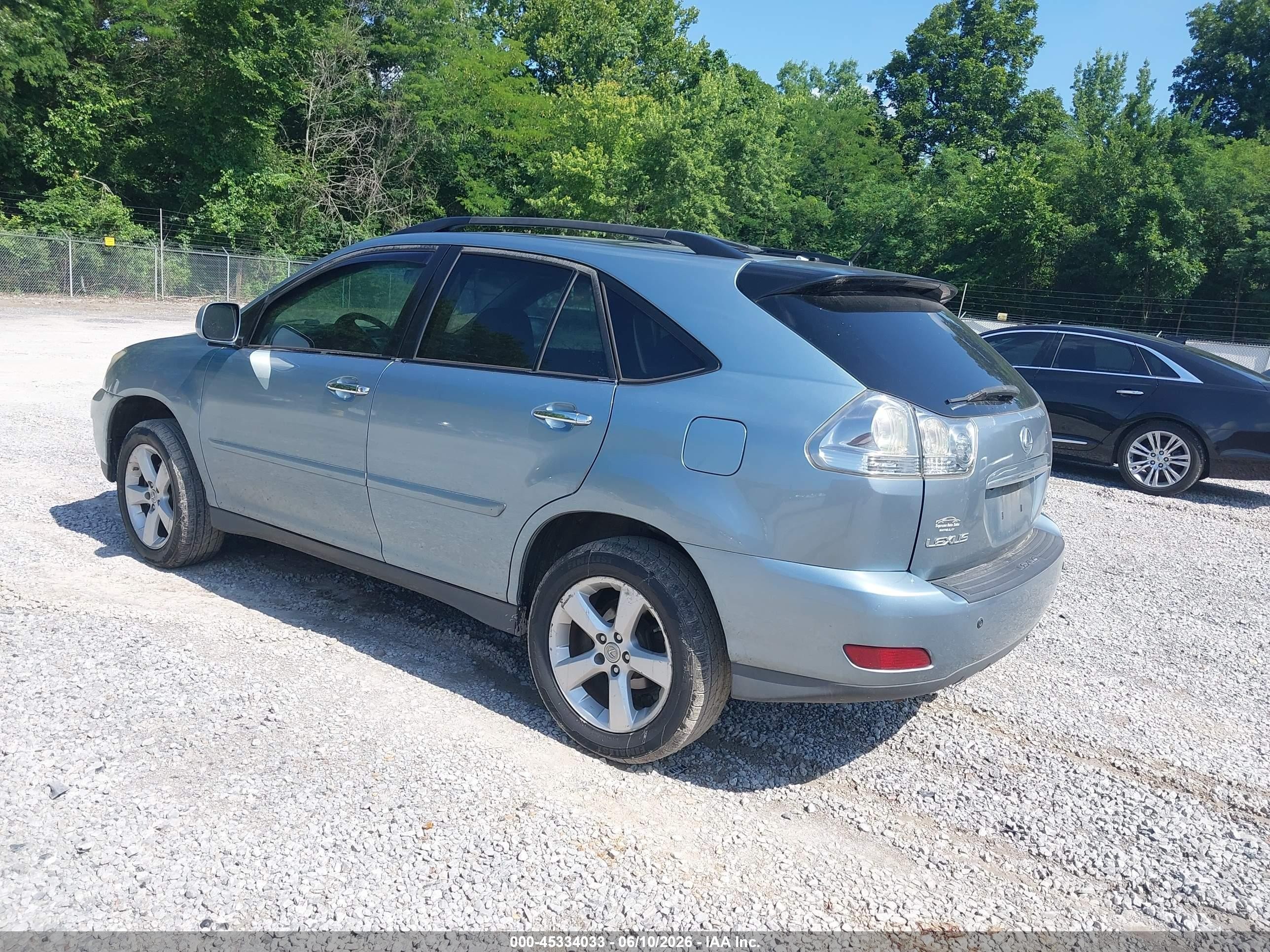 2008 Lexus Rx 350   Blue vin: 2T2GK31U38C047256