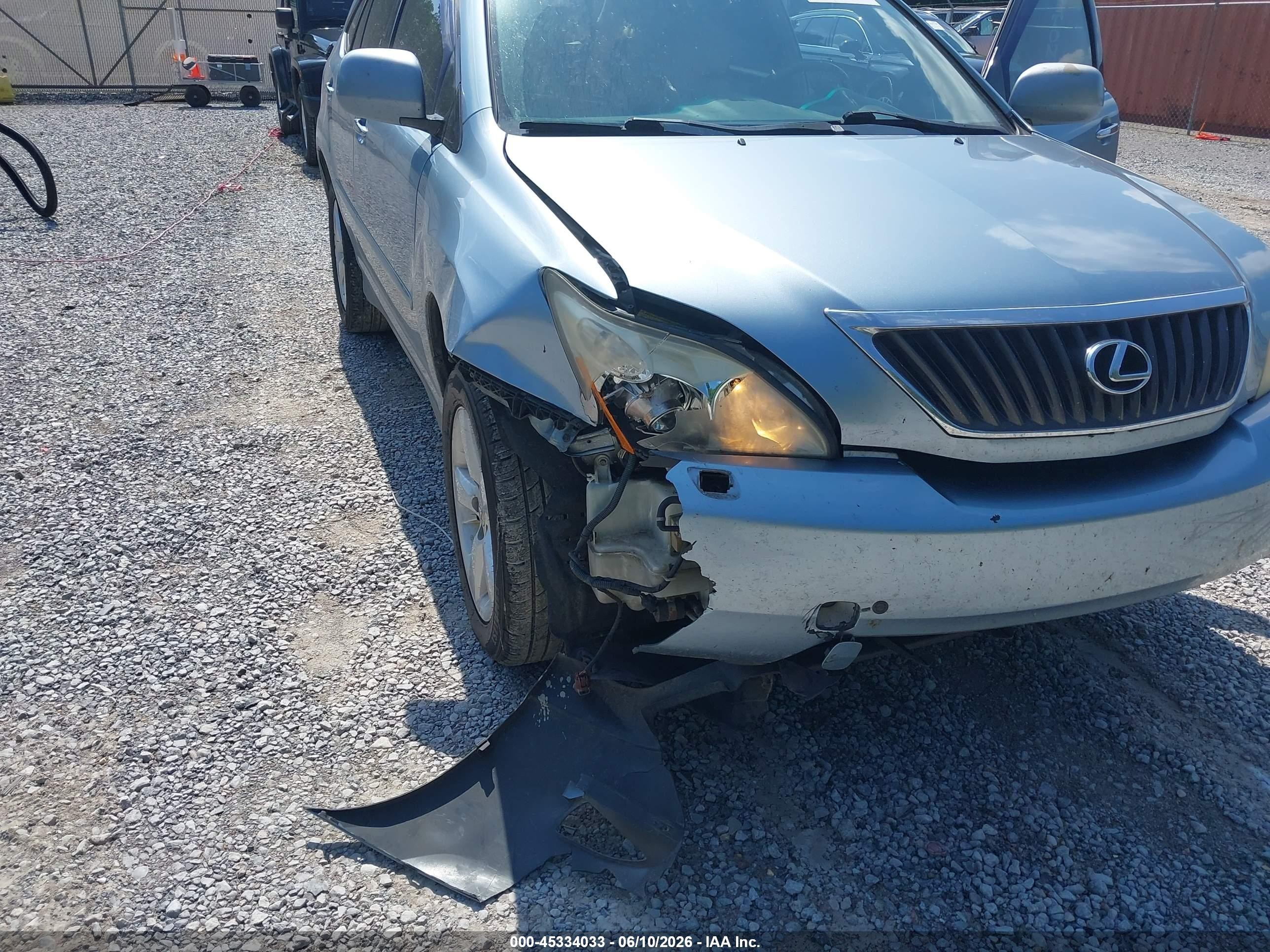 2008 Lexus Rx 350   Blue vin: 2T2GK31U38C047256