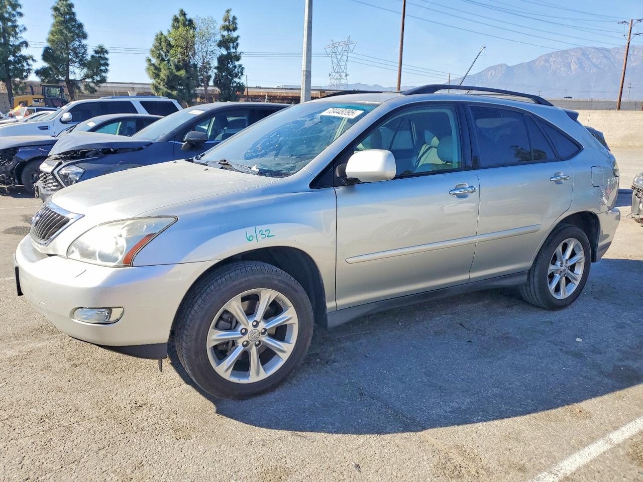 2008 Lexus Rx 350 Silver vin: 2T2GK31U38C054899