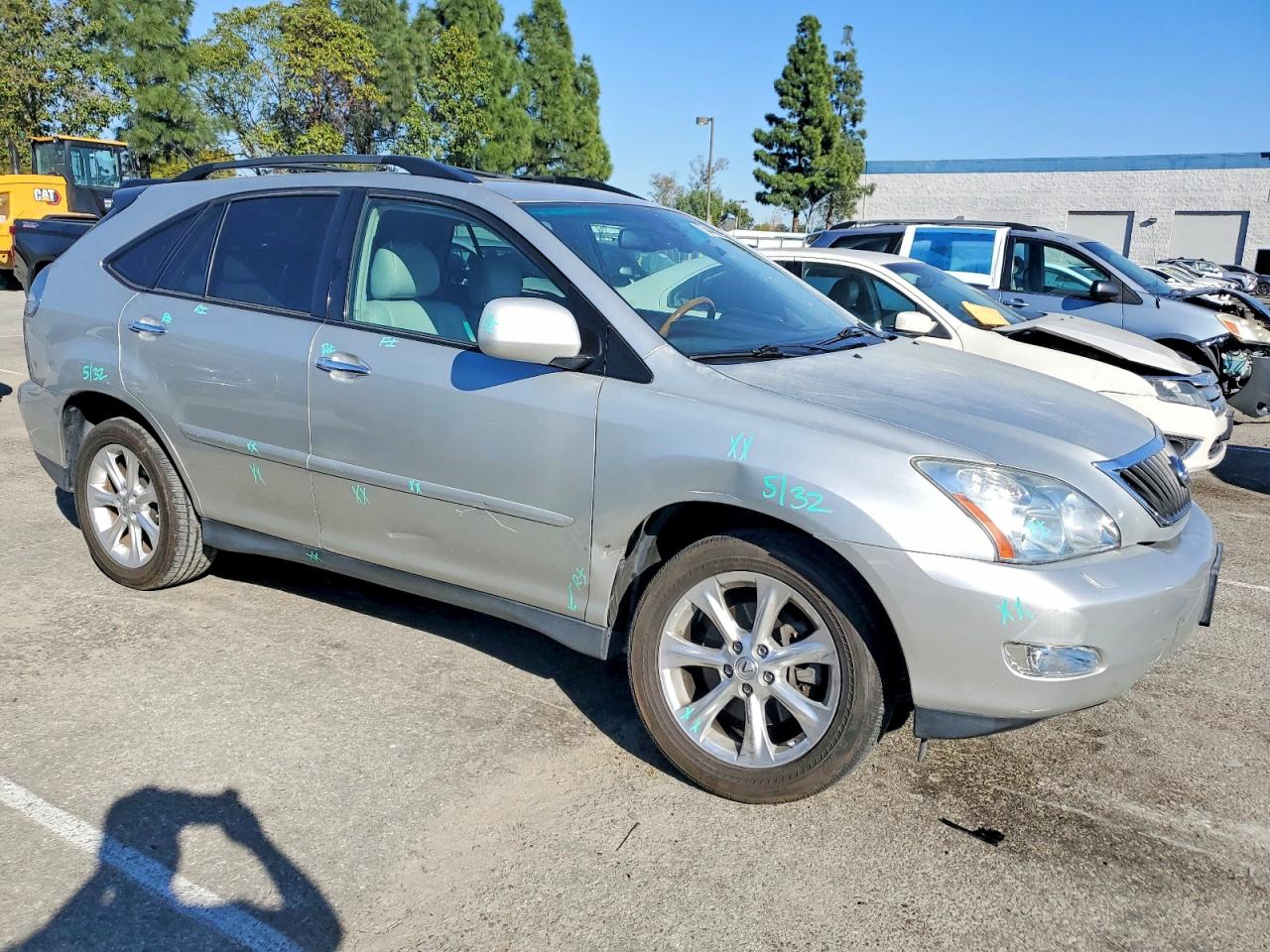 2008 Lexus Rx 350 Silver vin: 2T2GK31U38C054899