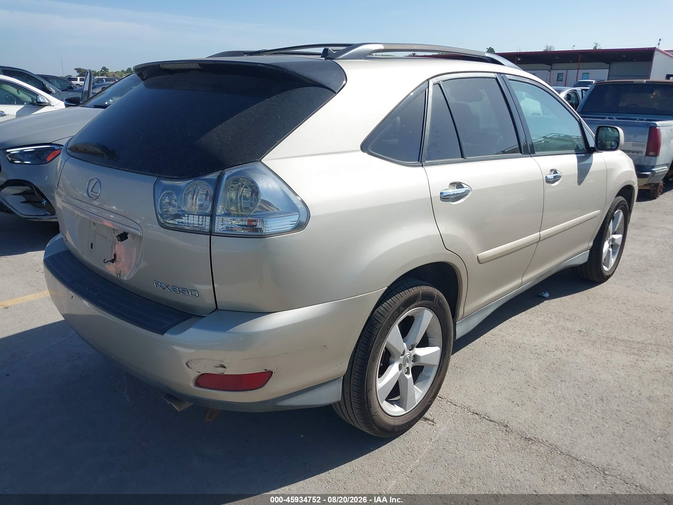 2008 Lexus Rx 350 Brown vin: 2T2GK31U38C056653