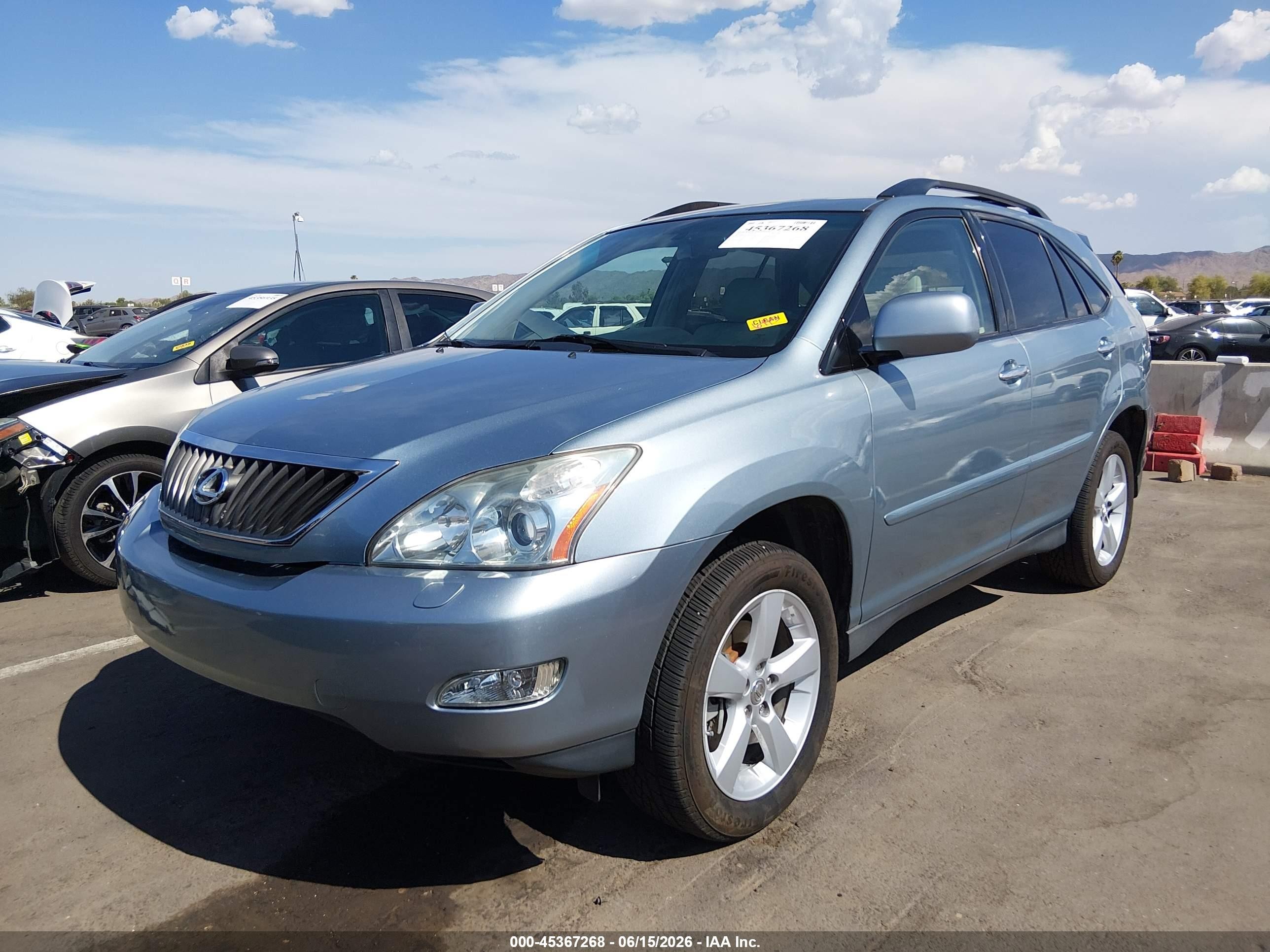 2009 Lexus Rx 350   Light Blue vin: 2T2GK31U39C062583