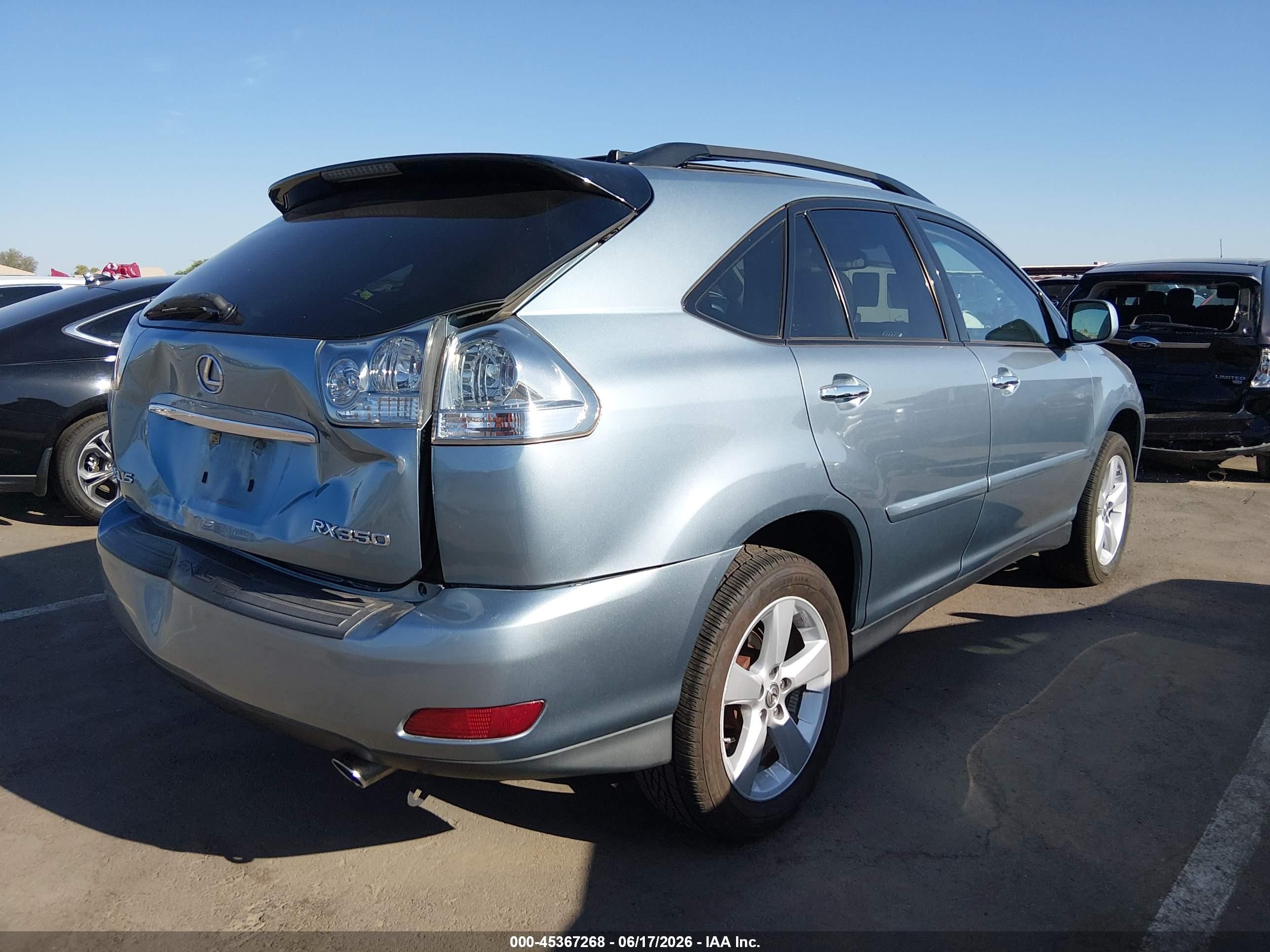 2009 Lexus Rx 350   Light Blue vin: 2T2GK31U39C062583