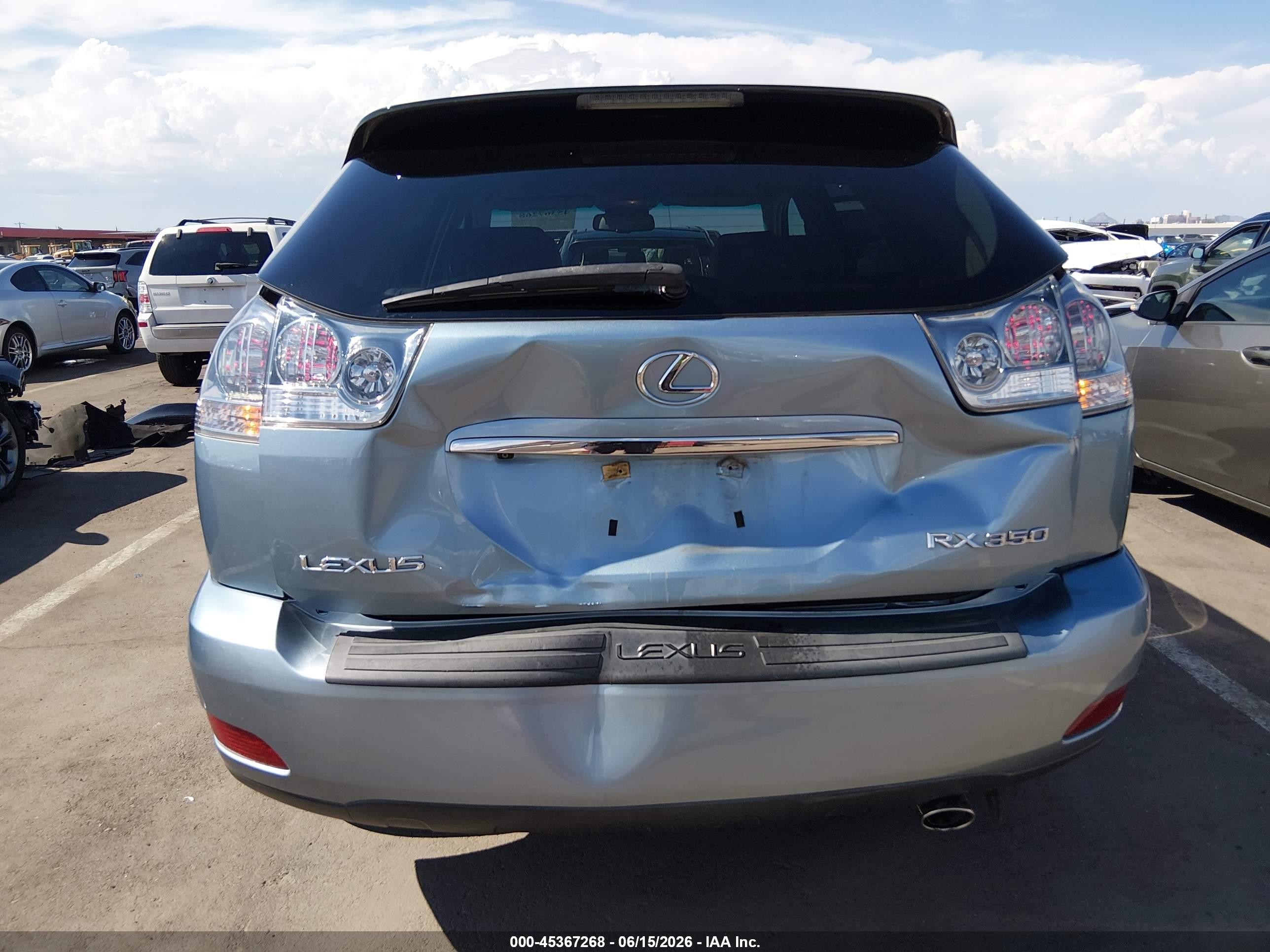 2009 Lexus Rx 350   Light Blue vin: 2T2GK31U39C062583