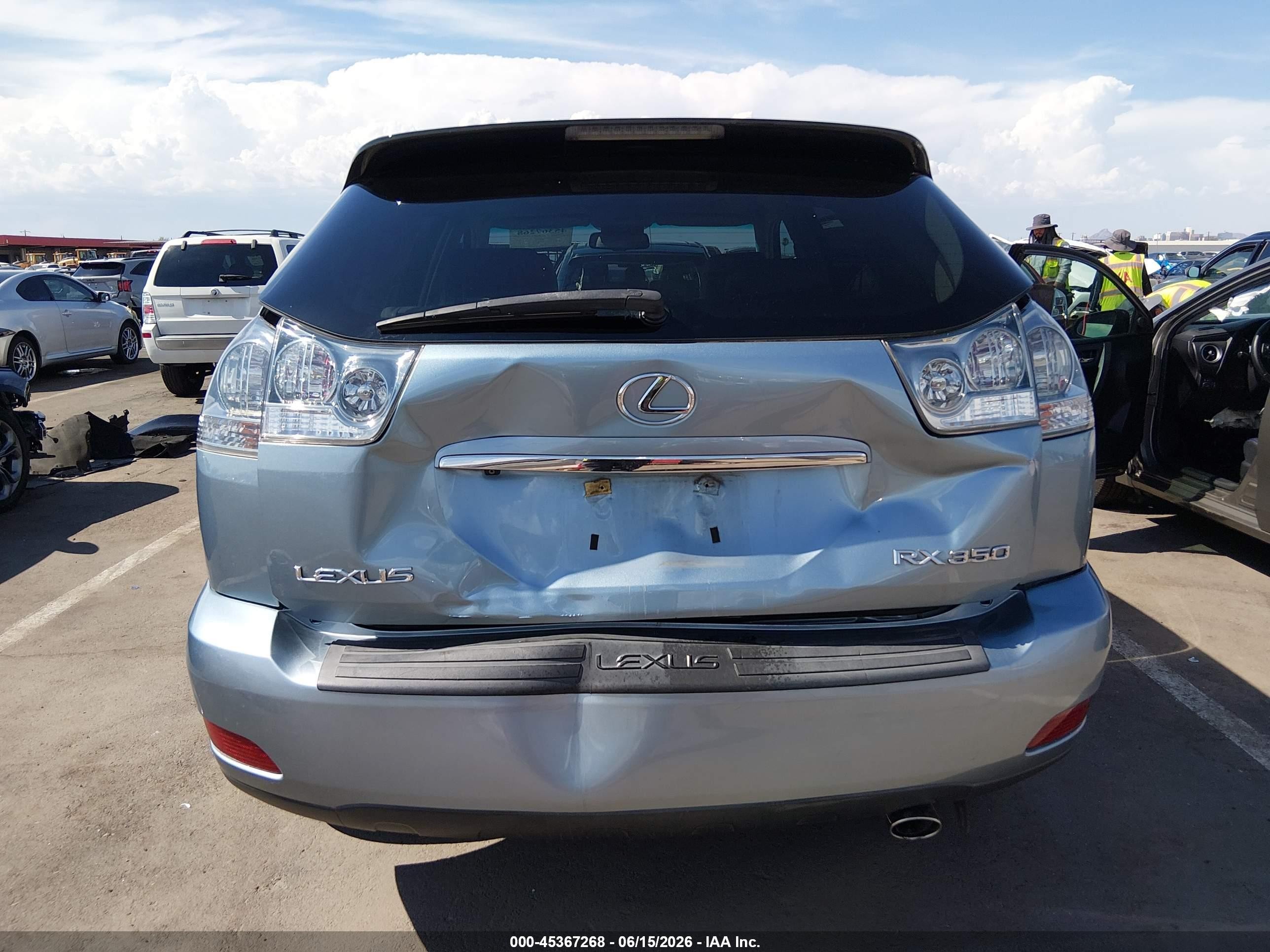 2009 Lexus Rx 350   Light Blue vin: 2T2GK31U39C062583