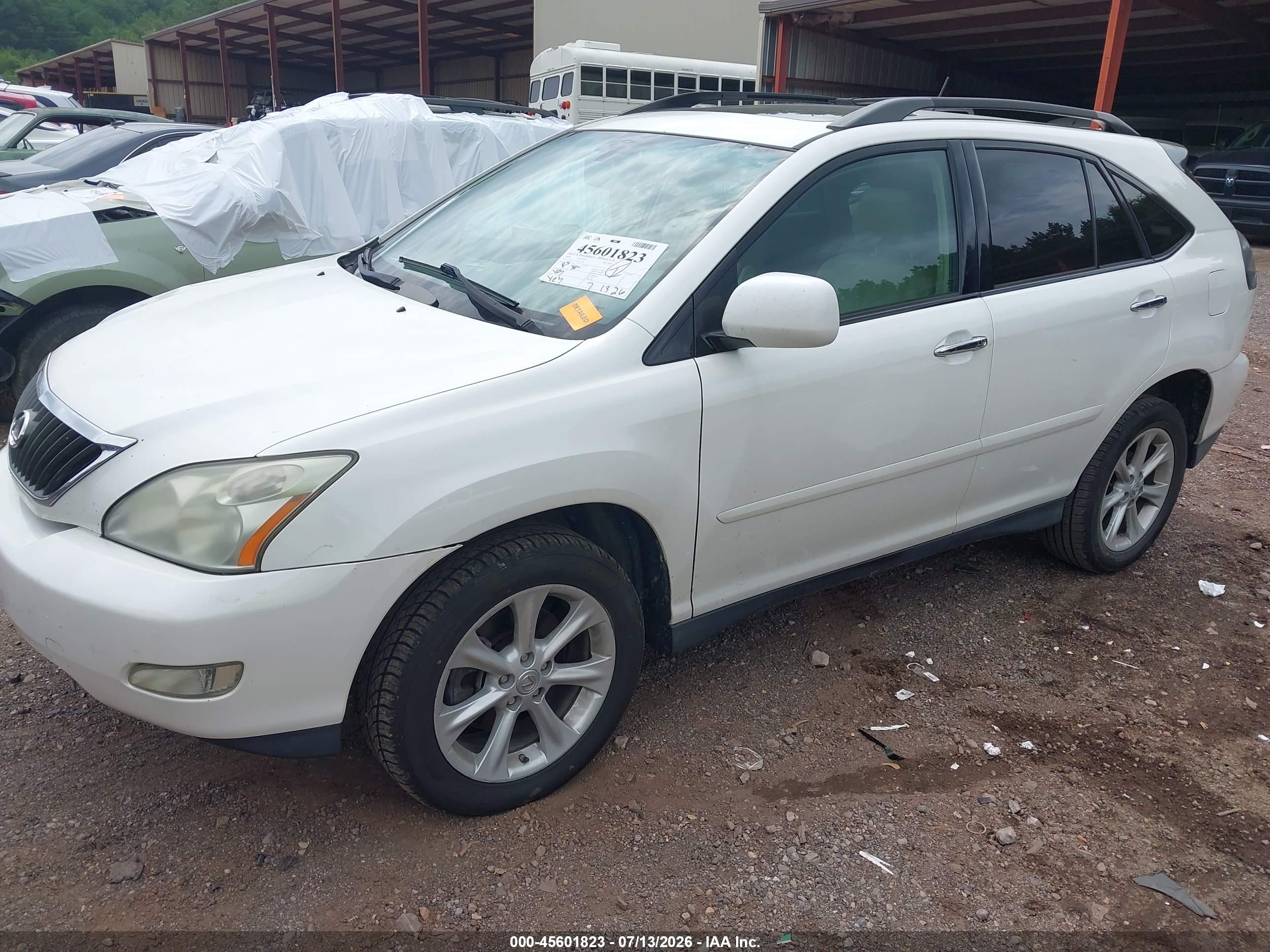 2009 Lexus Rx 350   White vin: 2T2GK31U39C073583