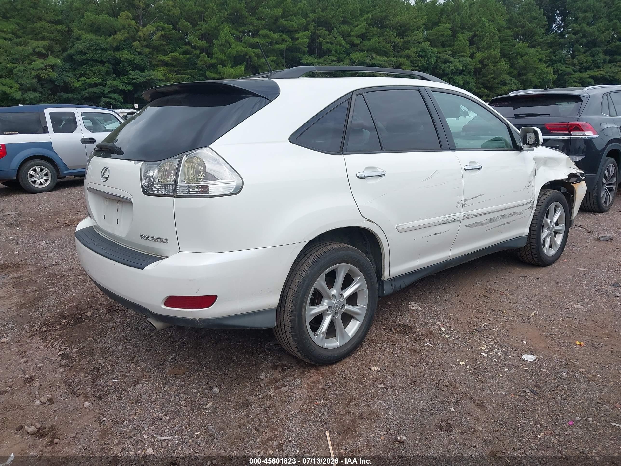 2009 Lexus Rx 350   White vin: 2T2GK31U39C073583