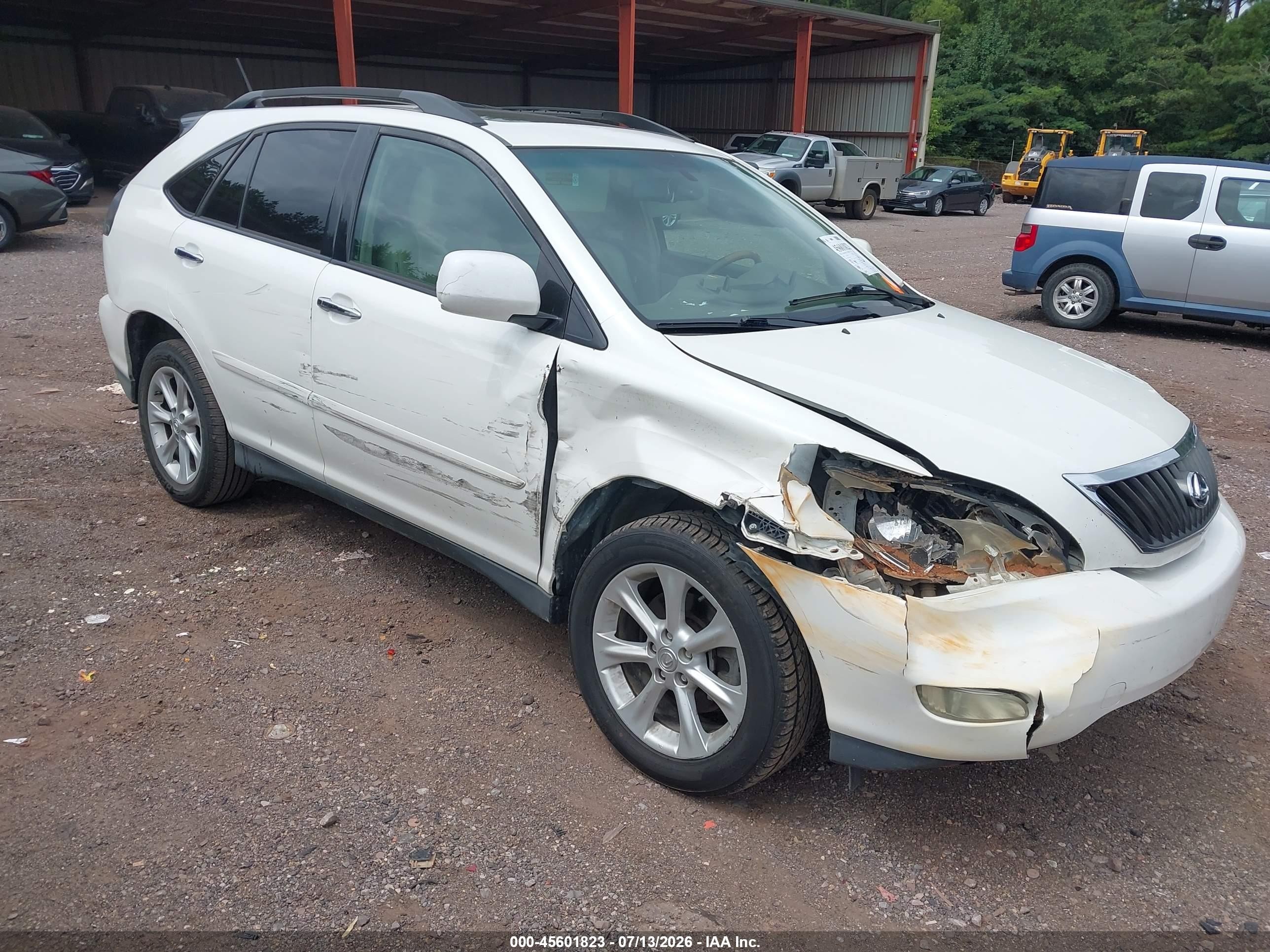 2009 Lexus Rx 350   White vin: 2T2GK31U39C073583