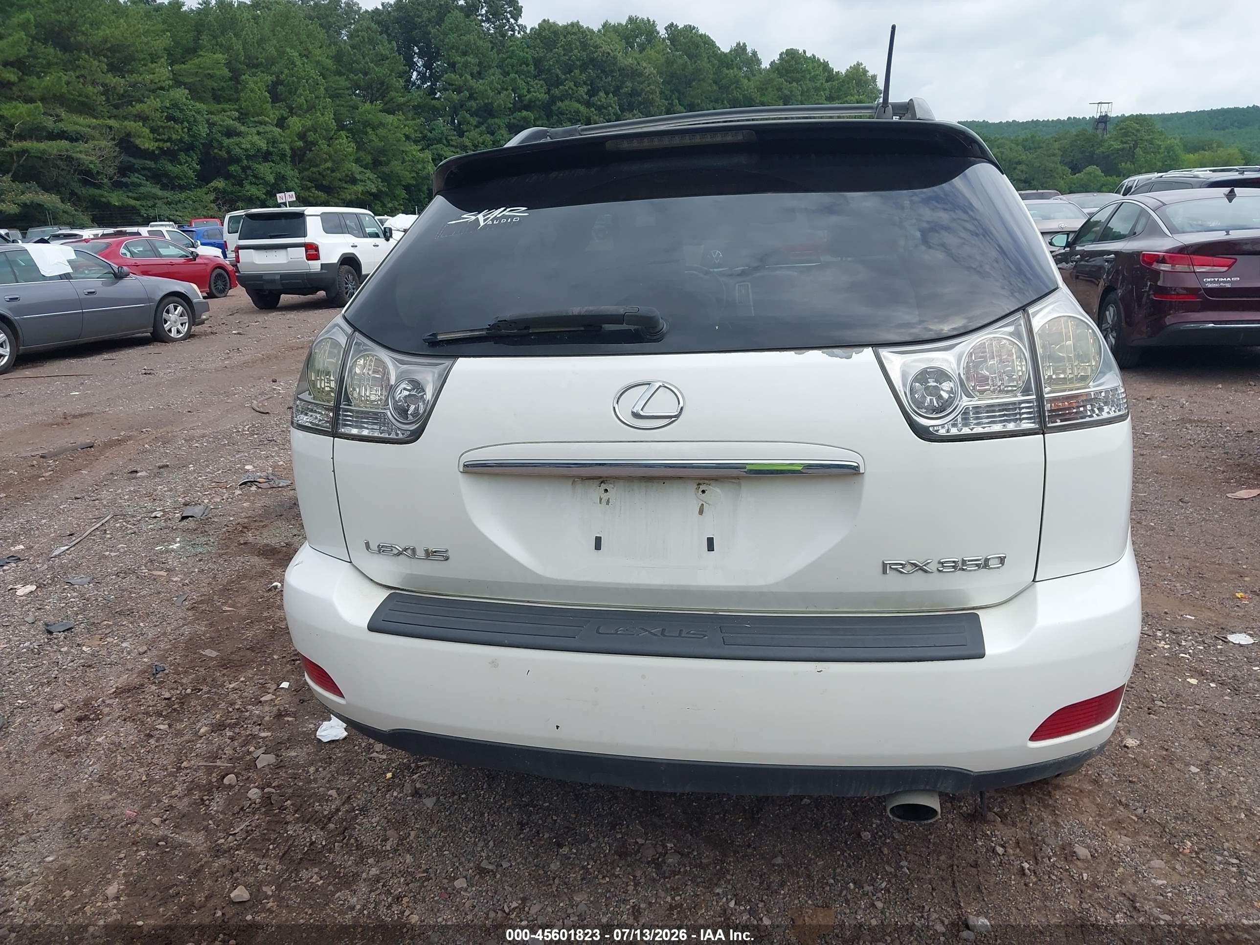 2009 Lexus Rx 350   White vin: 2T2GK31U39C073583