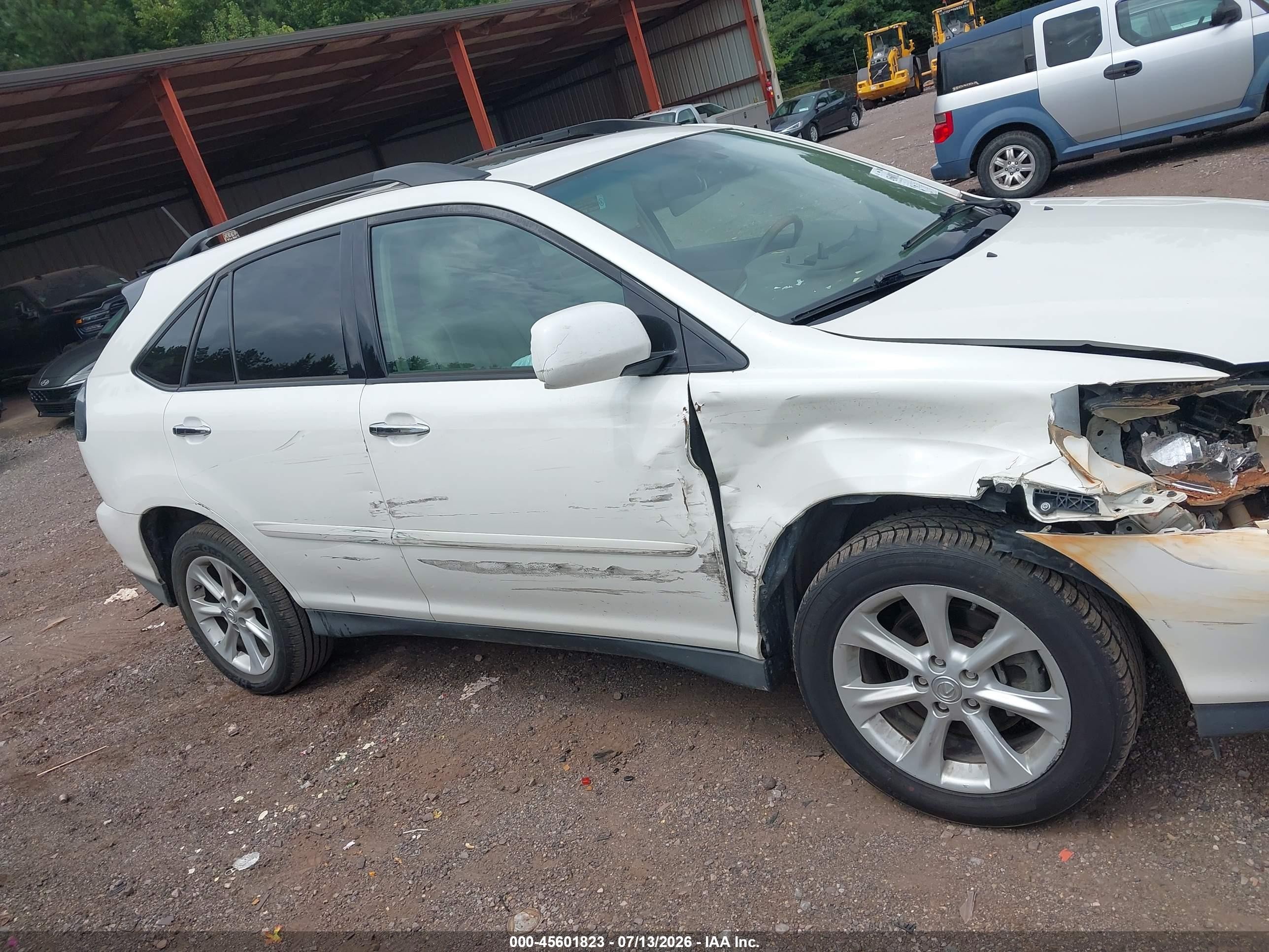 2009 Lexus Rx 350   White vin: 2T2GK31U39C073583