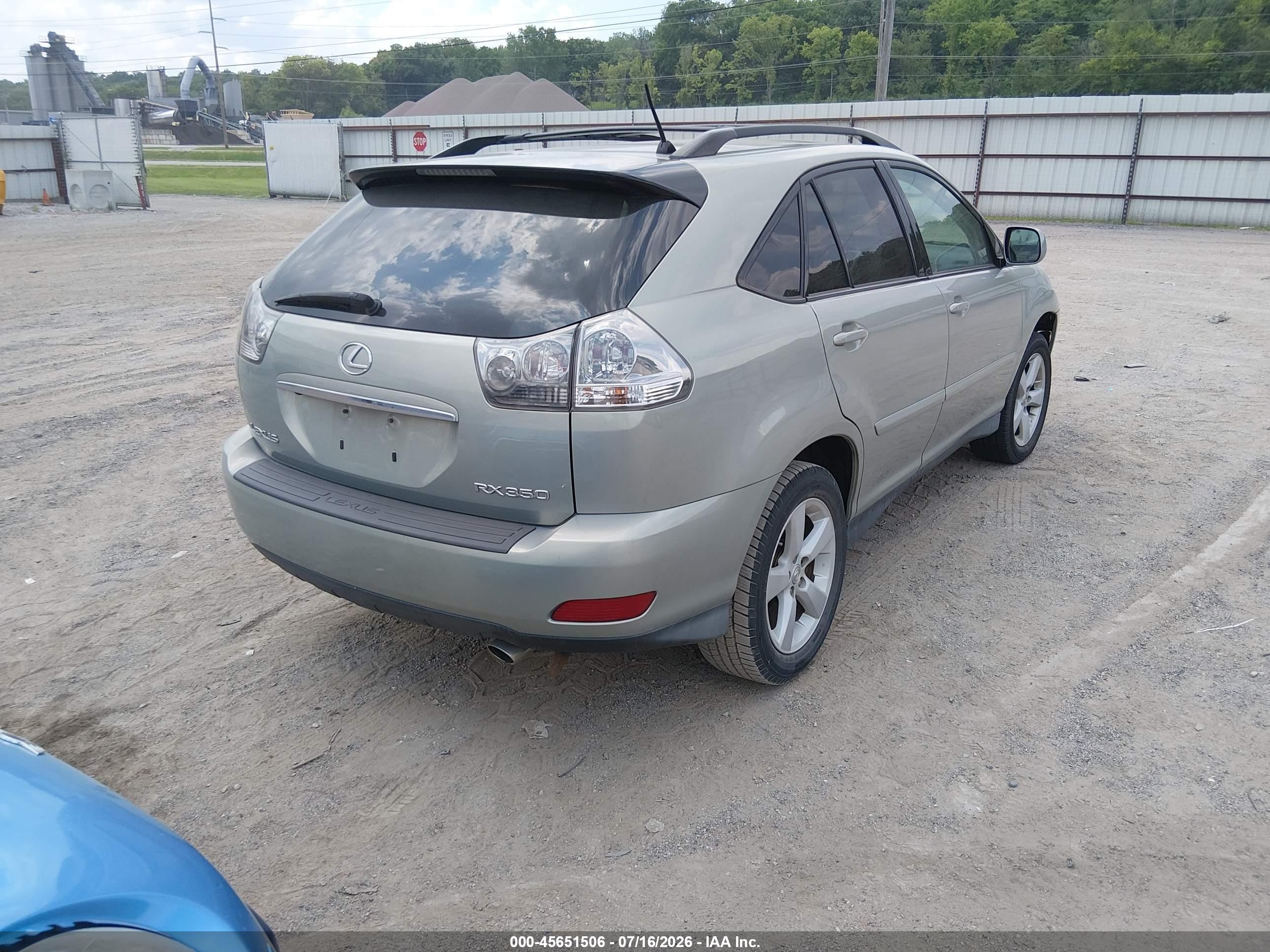 2007 Lexus Rx 350   Бирюзовый vin: 2T2GK31U47C008870