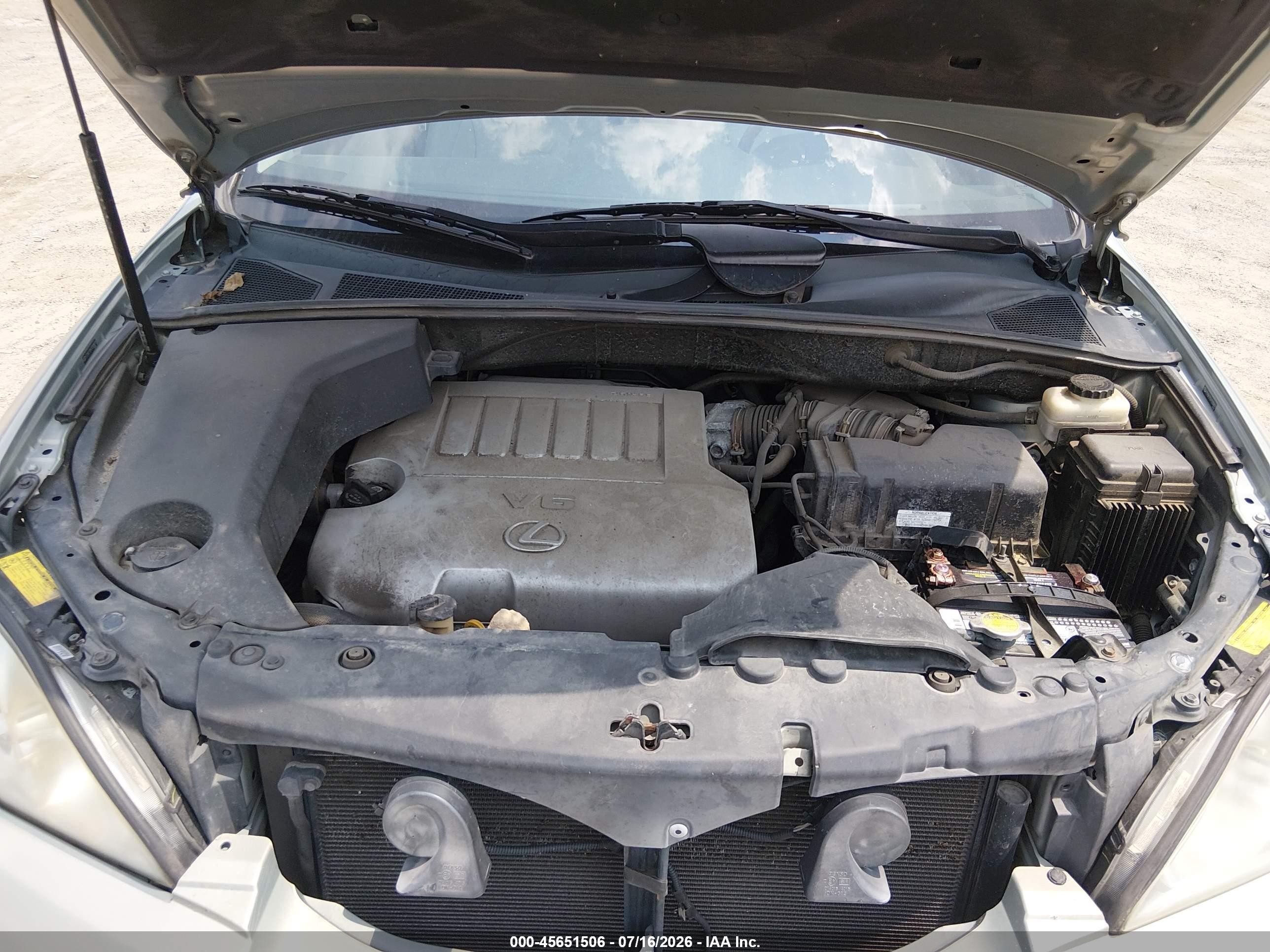 2007 Lexus Rx 350   Бирюзовый vin: 2T2GK31U47C008870