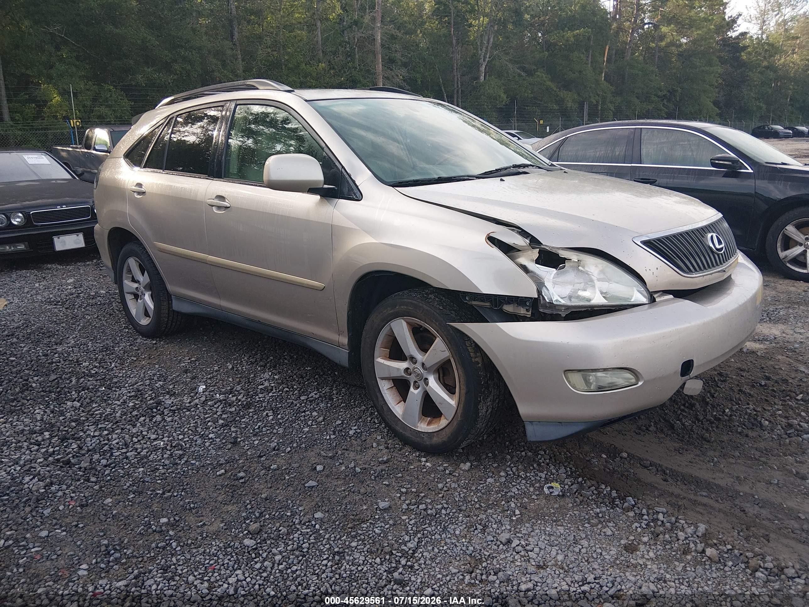 2007 Lexus Rx 350   Gold vin: 2T2GK31U47C009694
