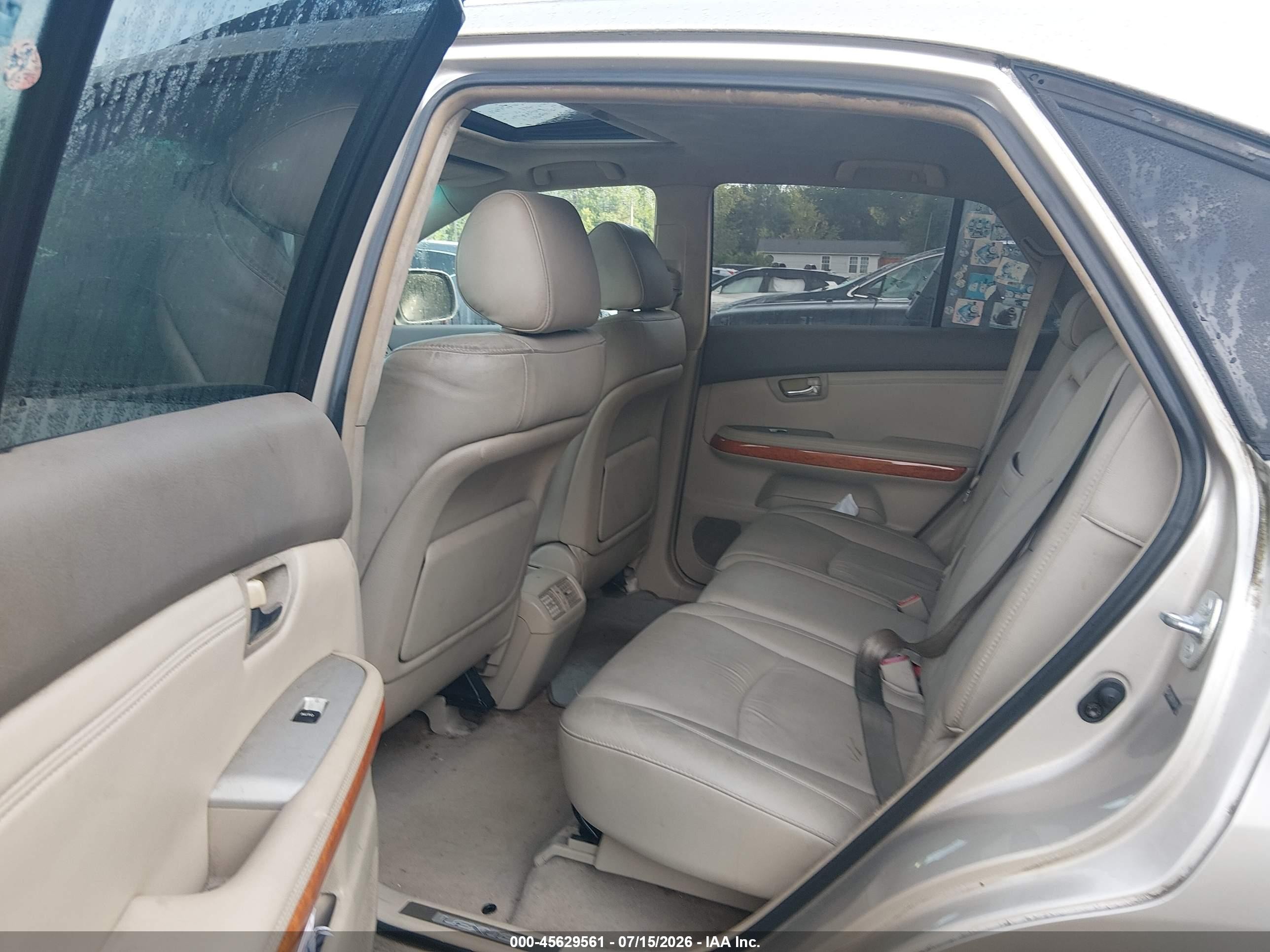 2007 Lexus Rx 350   Gold vin: 2T2GK31U47C009694