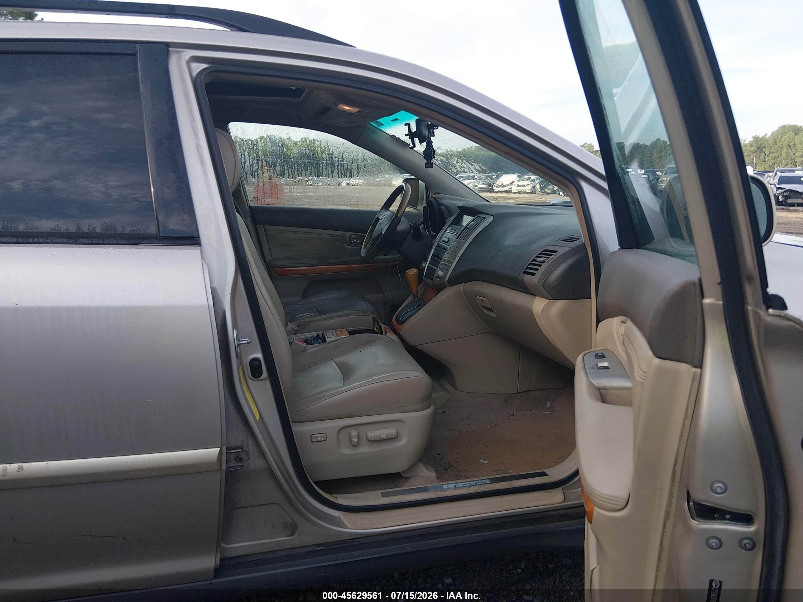 2007 Lexus Rx 350   Gold vin: 2T2GK31U47C009694
