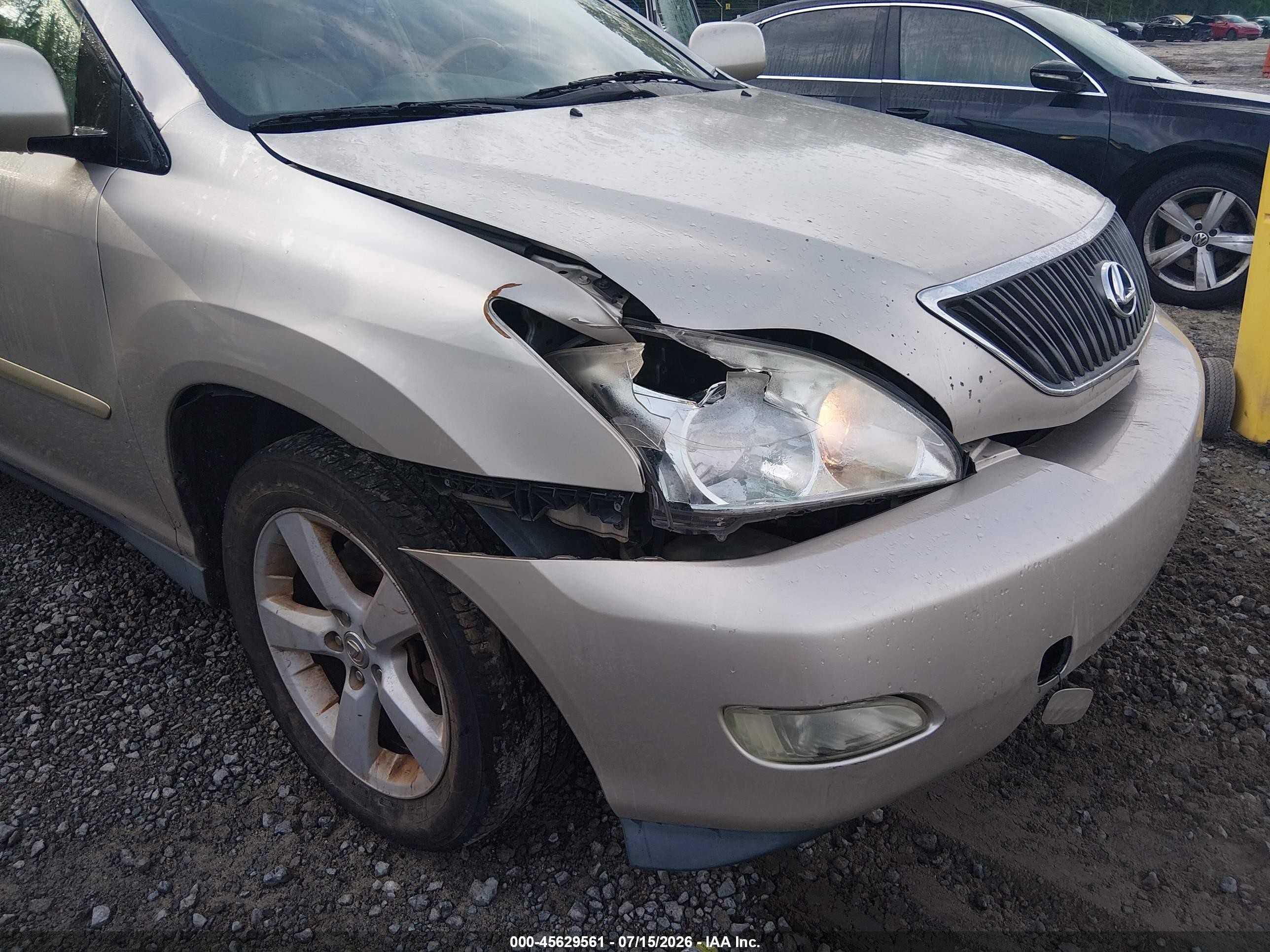 2007 Lexus Rx 350   Gold vin: 2T2GK31U47C009694
