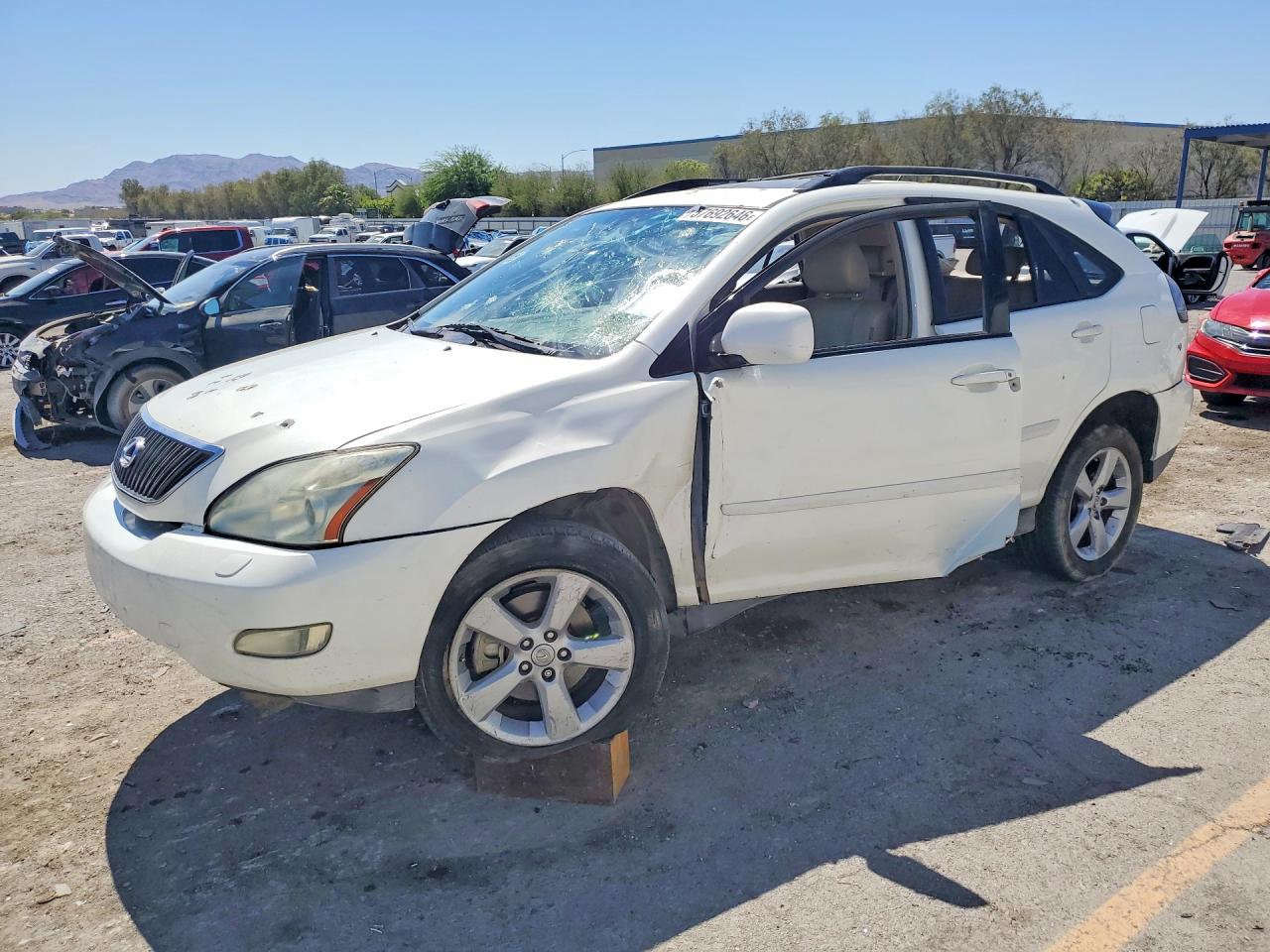 2007 Lexus Rx 350 White vin: 2T2GK31U47C011512