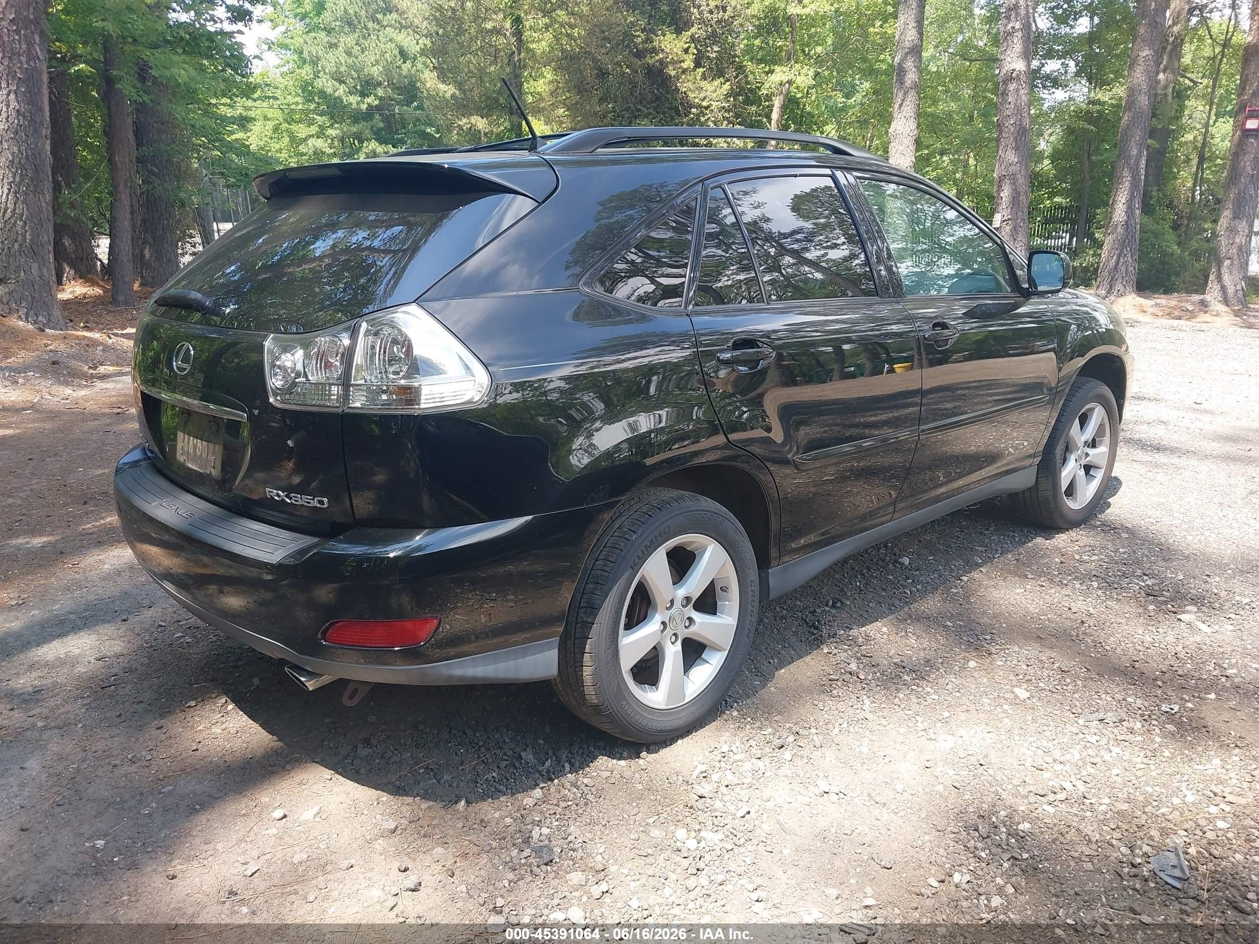 2007 Lexus Rx 350   Black vin: 2T2GK31U47C015219