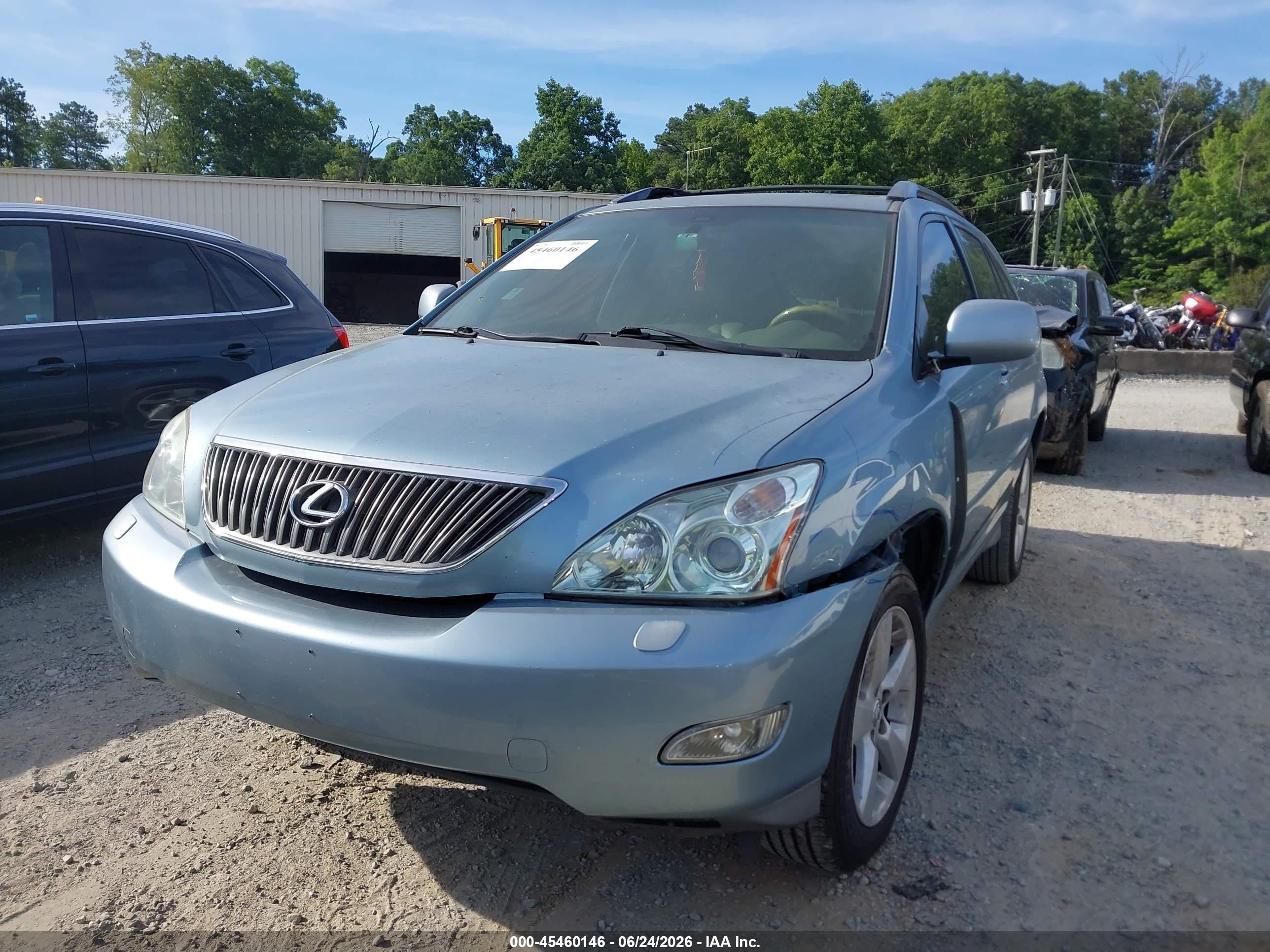 2007 Lexus Rx 350   Blue vin: 2T2GK31U47C016340