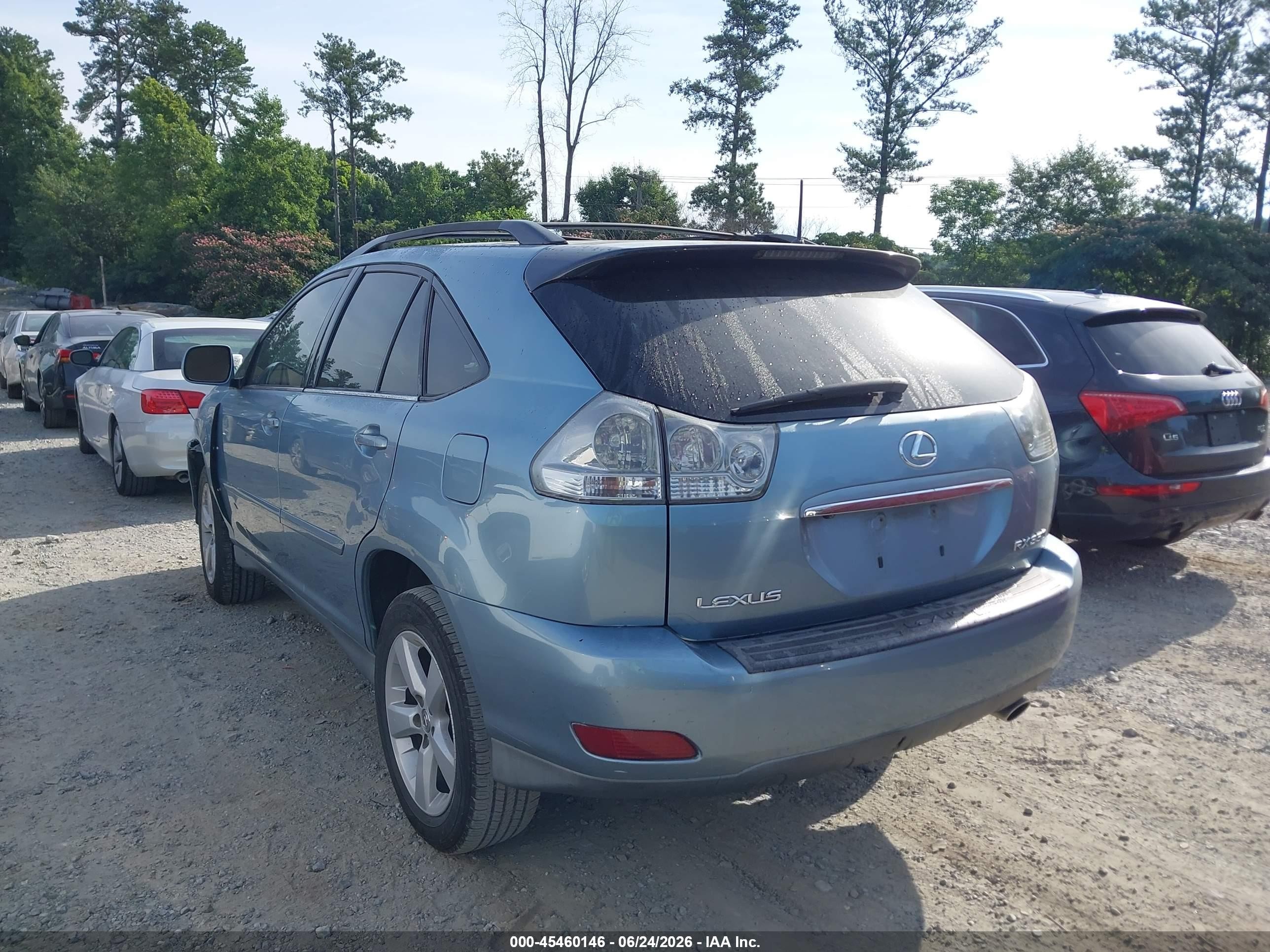 2007 Lexus Rx 350   Blue vin: 2T2GK31U47C016340