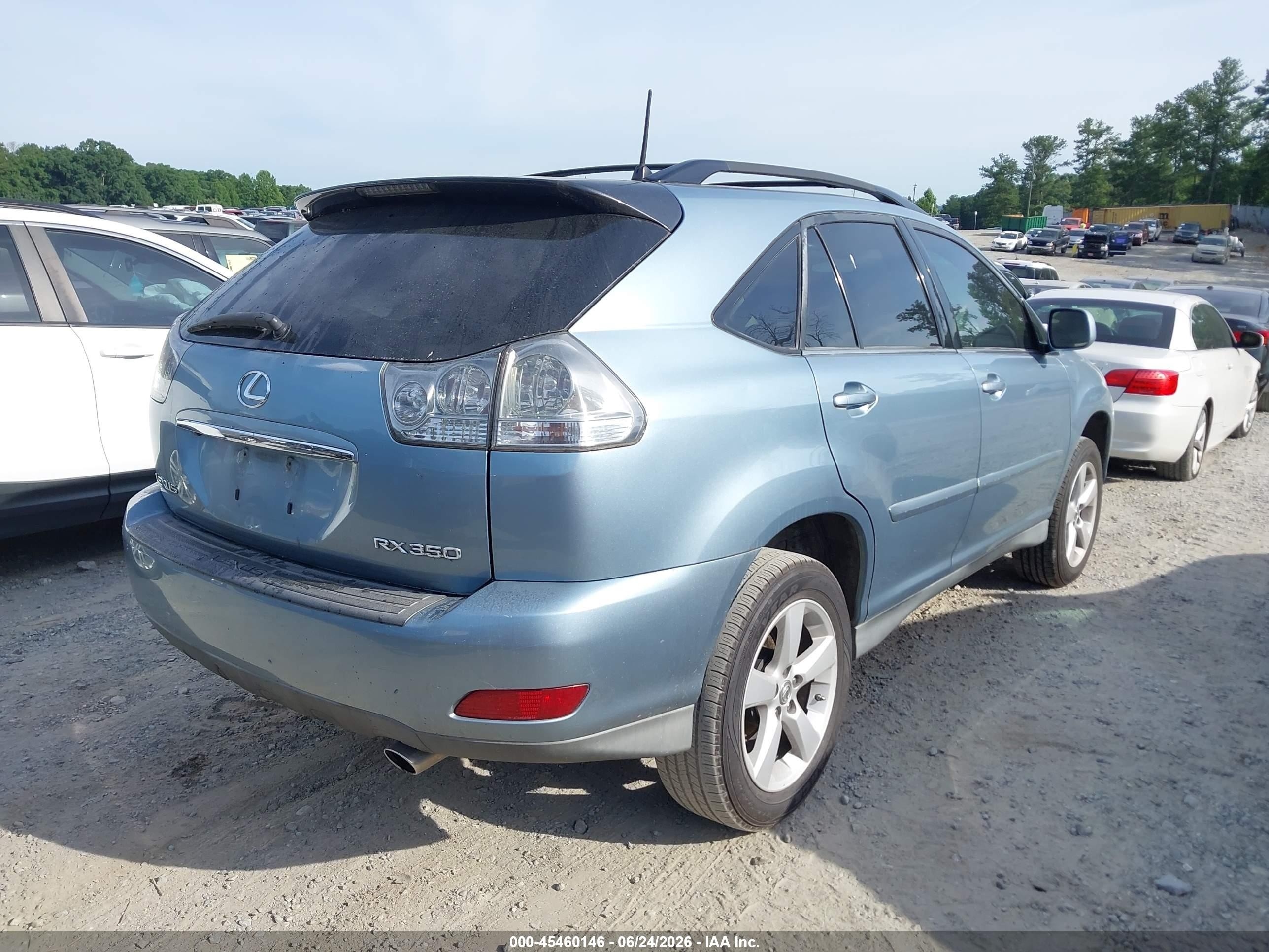 2007 Lexus Rx 350   Blue vin: 2T2GK31U47C016340
