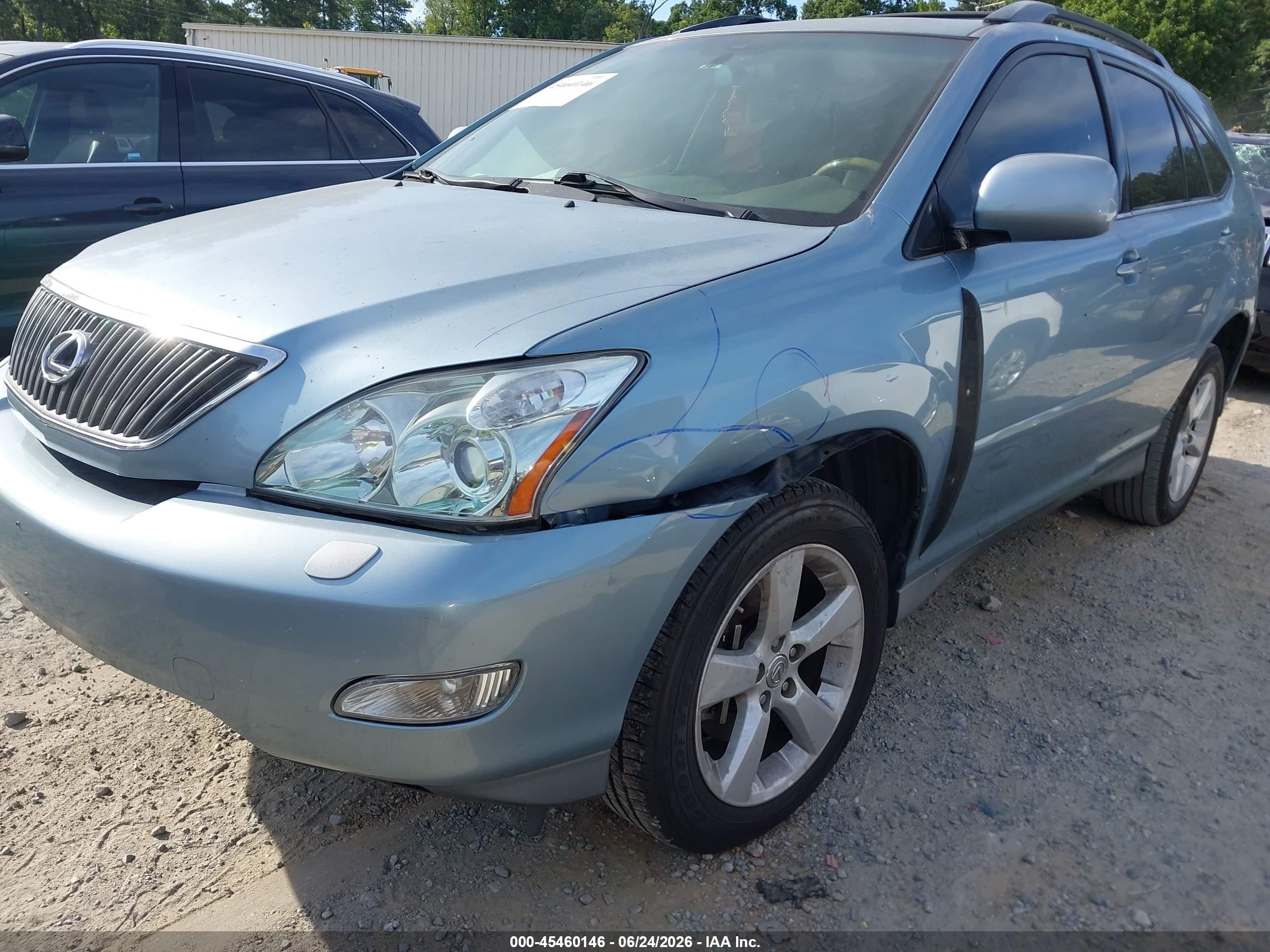 2007 Lexus Rx 350   Blue vin: 2T2GK31U47C016340