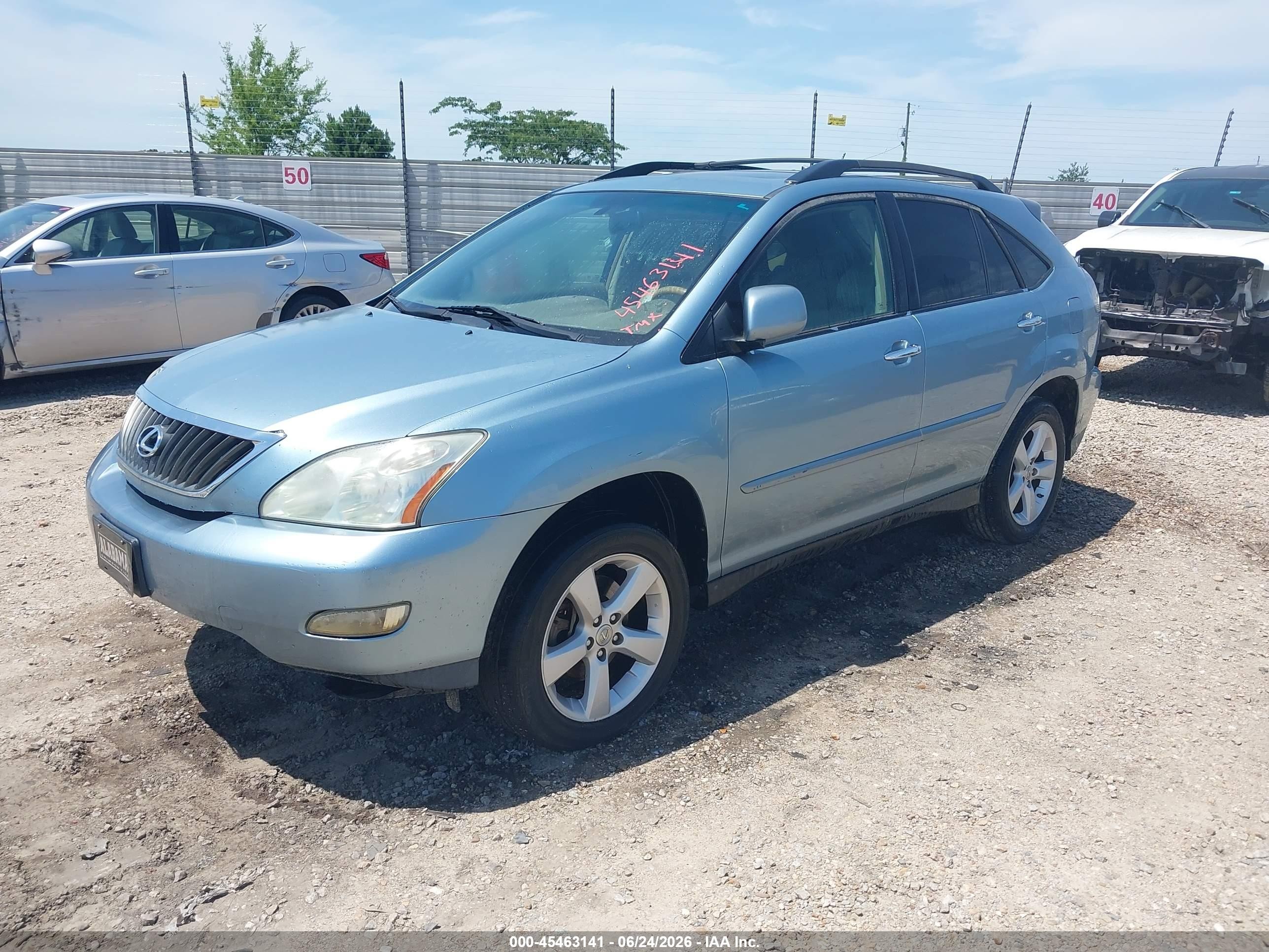 2008 Lexus Rx 350   Blue vin: 2T2GK31U48C038145