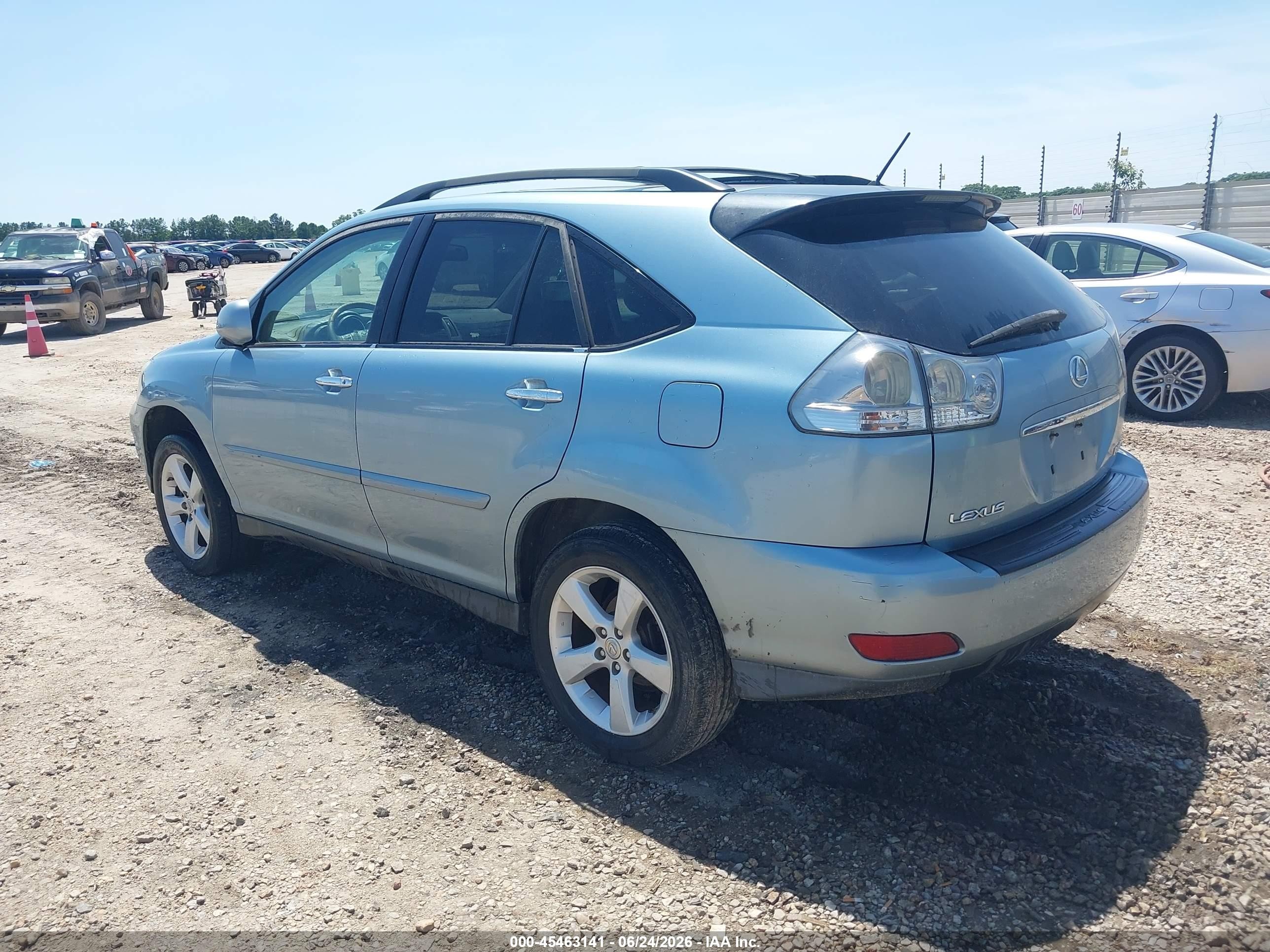 2008 Lexus Rx 350   Blue vin: 2T2GK31U48C038145