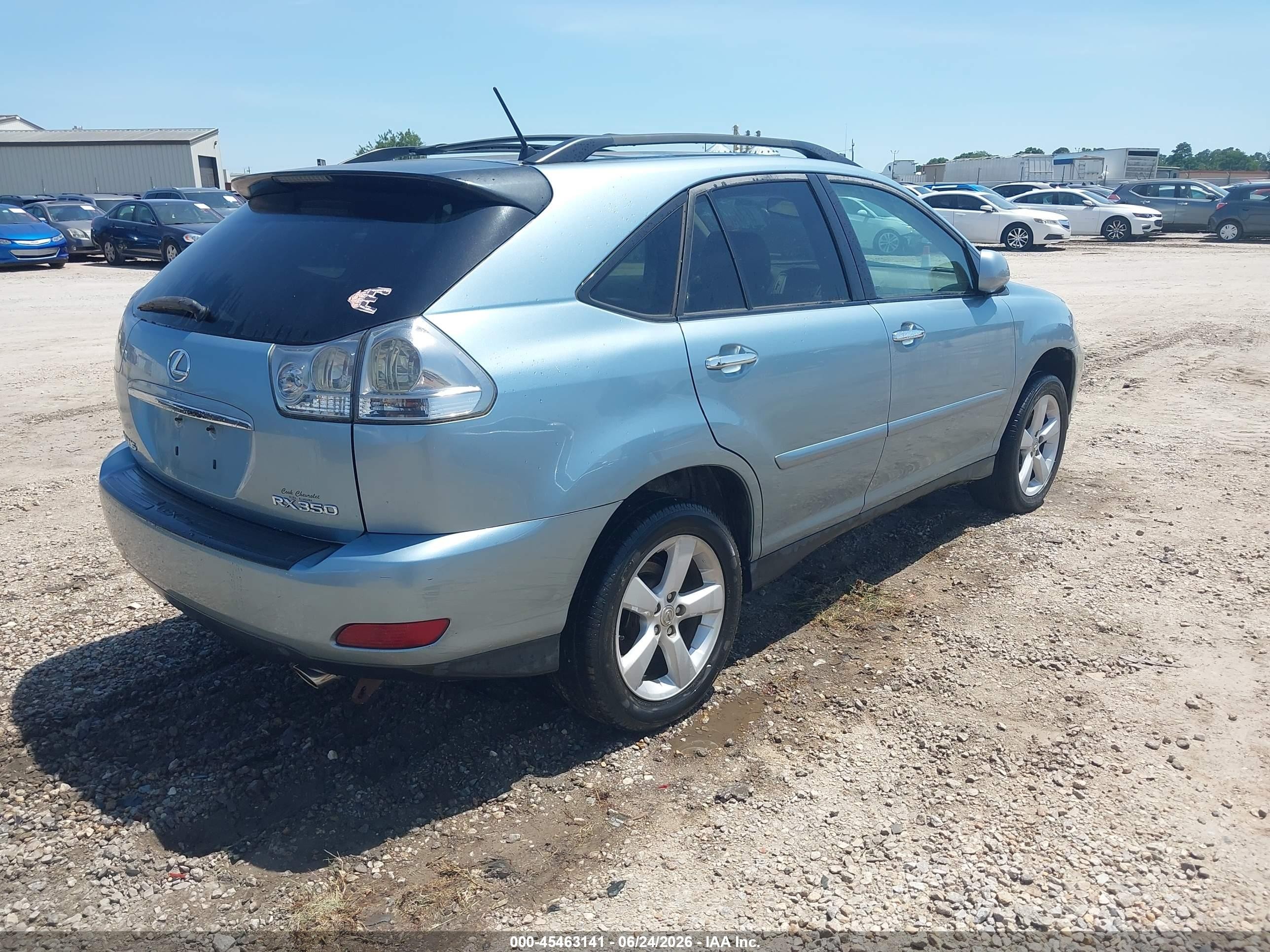2008 Lexus Rx 350   Blue vin: 2T2GK31U48C038145
