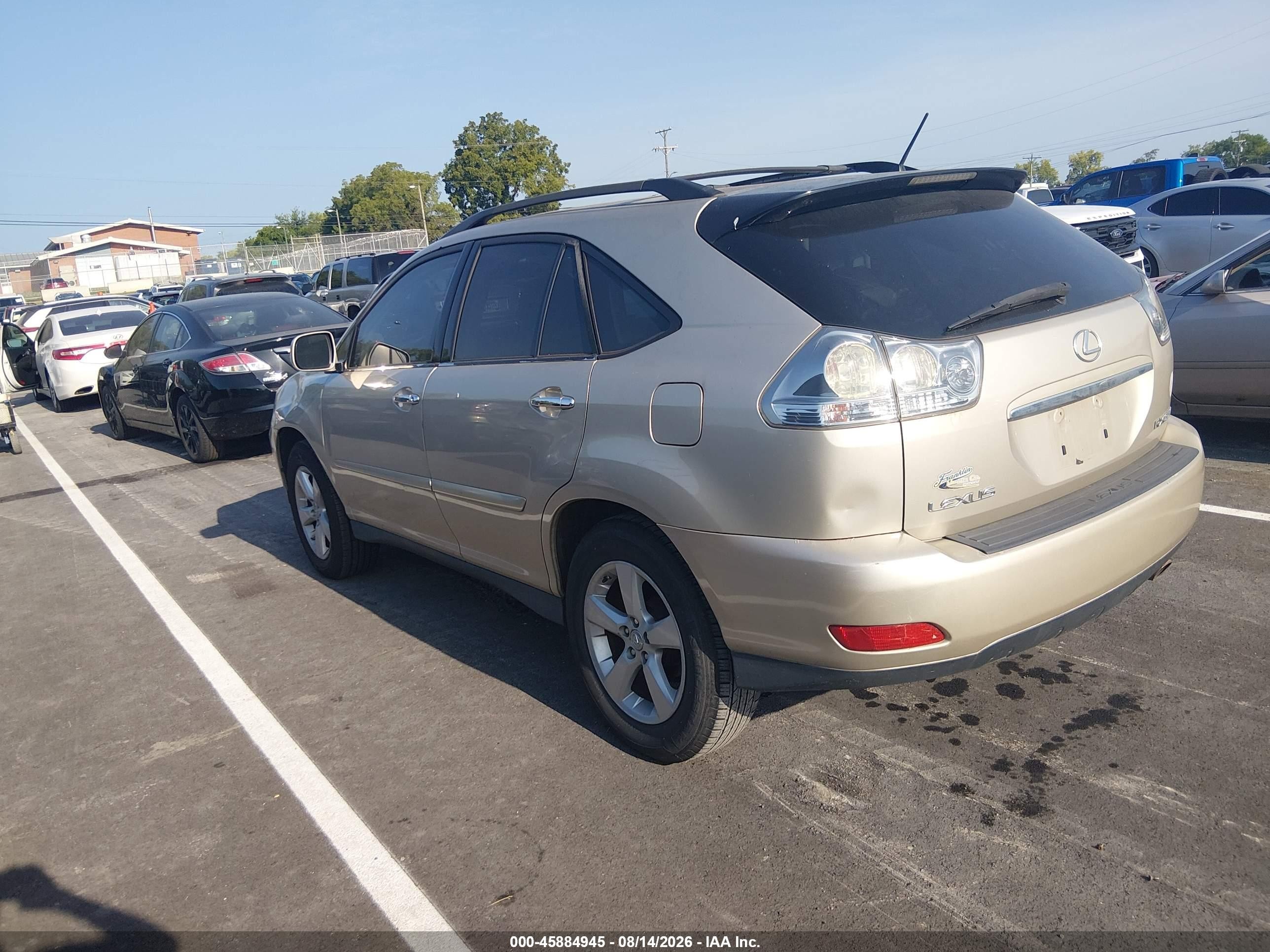 2008 Lexus Rx 350 Gold vin: 2T2GK31U48C049727