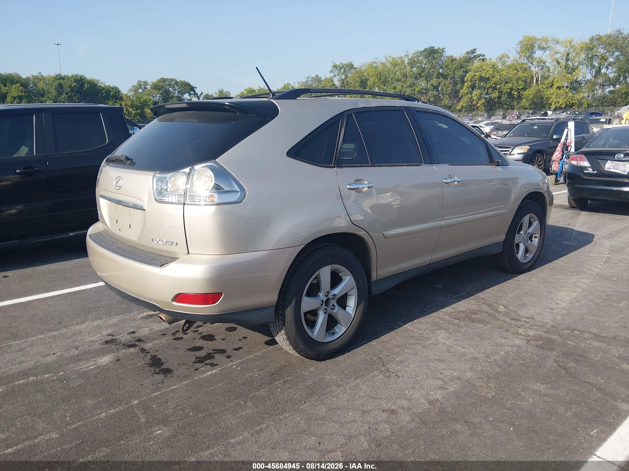 2008 Lexus Rx 350 Gold vin: 2T2GK31U48C049727