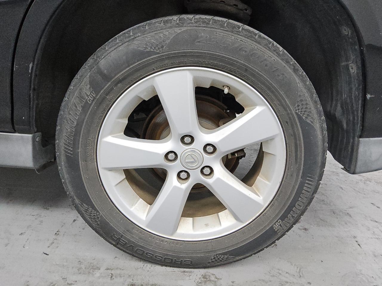 2008 Lexus Rx 350 Black vin: 2T2GK31U48C052921 Damage: Left Rear Wheel, Curb Rash, 9 To 10 Inches