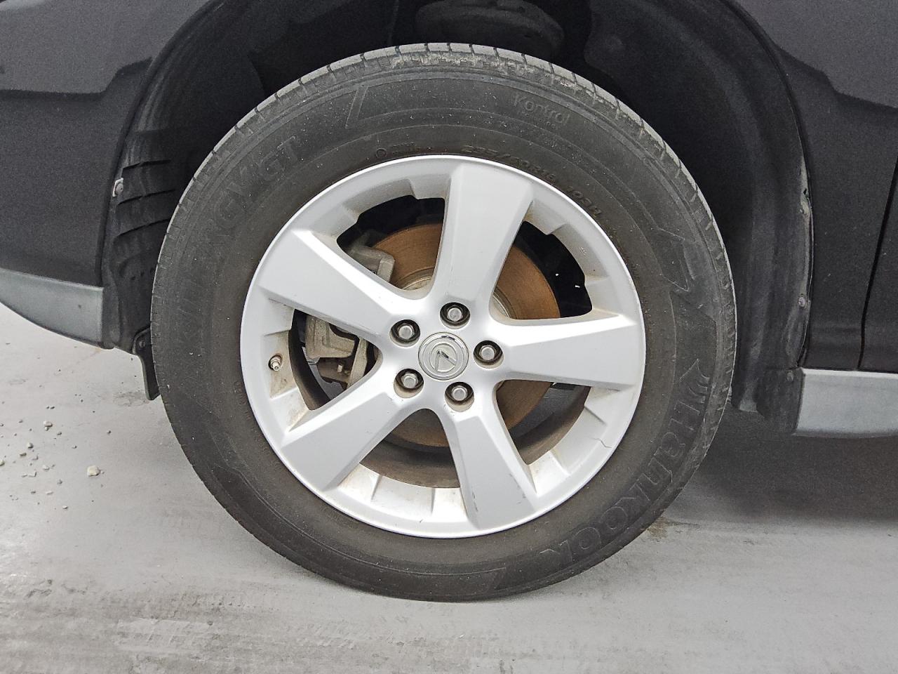 2008 Lexus Rx 350 Black vin: 2T2GK31U48C052921 Damage: Left Front Tire, Worn, Replacement Required