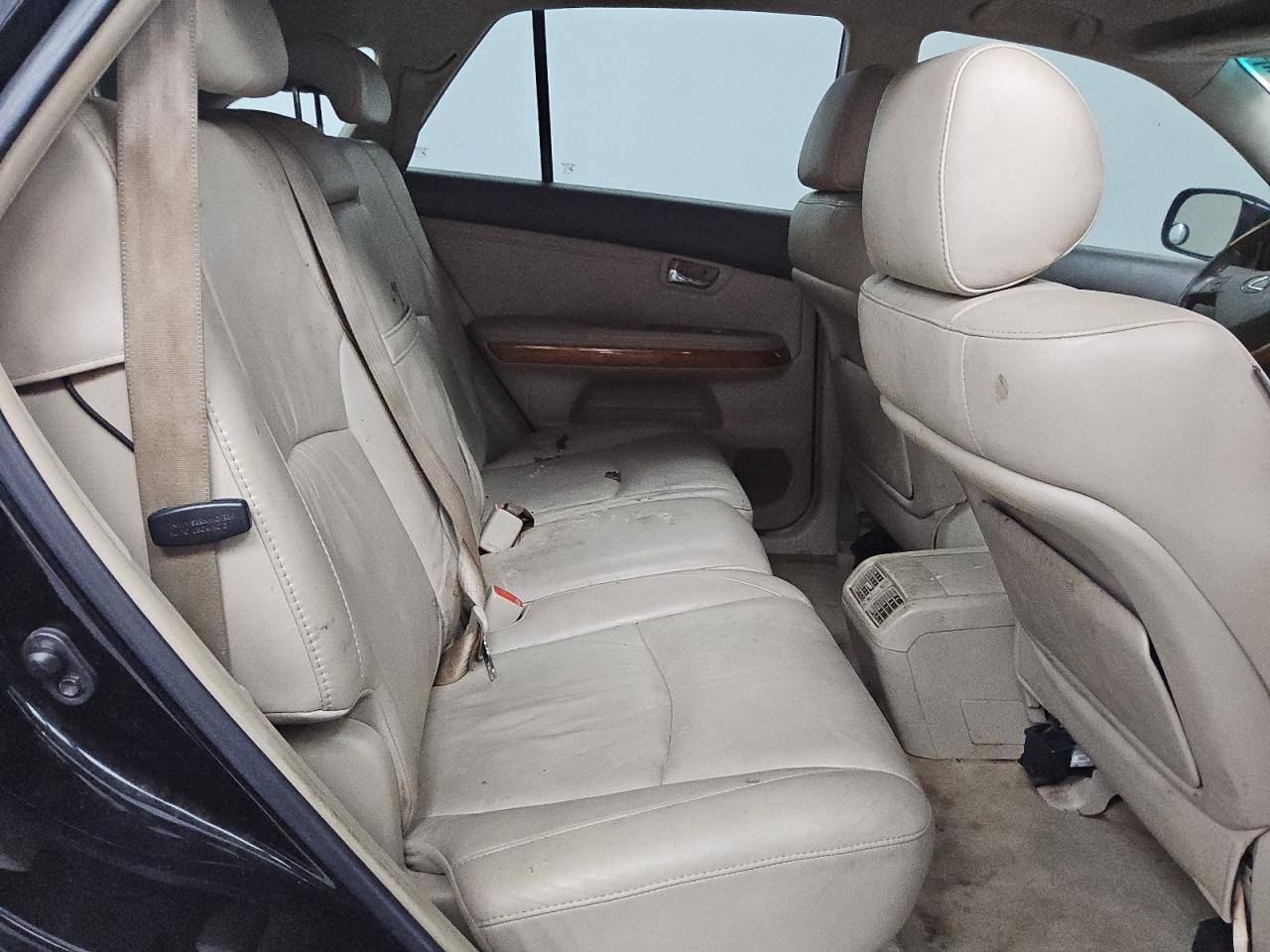 2008 Lexus Rx 350 Black vin: 2T2GK31U48C052921 Damage: Left Rear Seat Cushion, Torn, 4 To 5 Inches