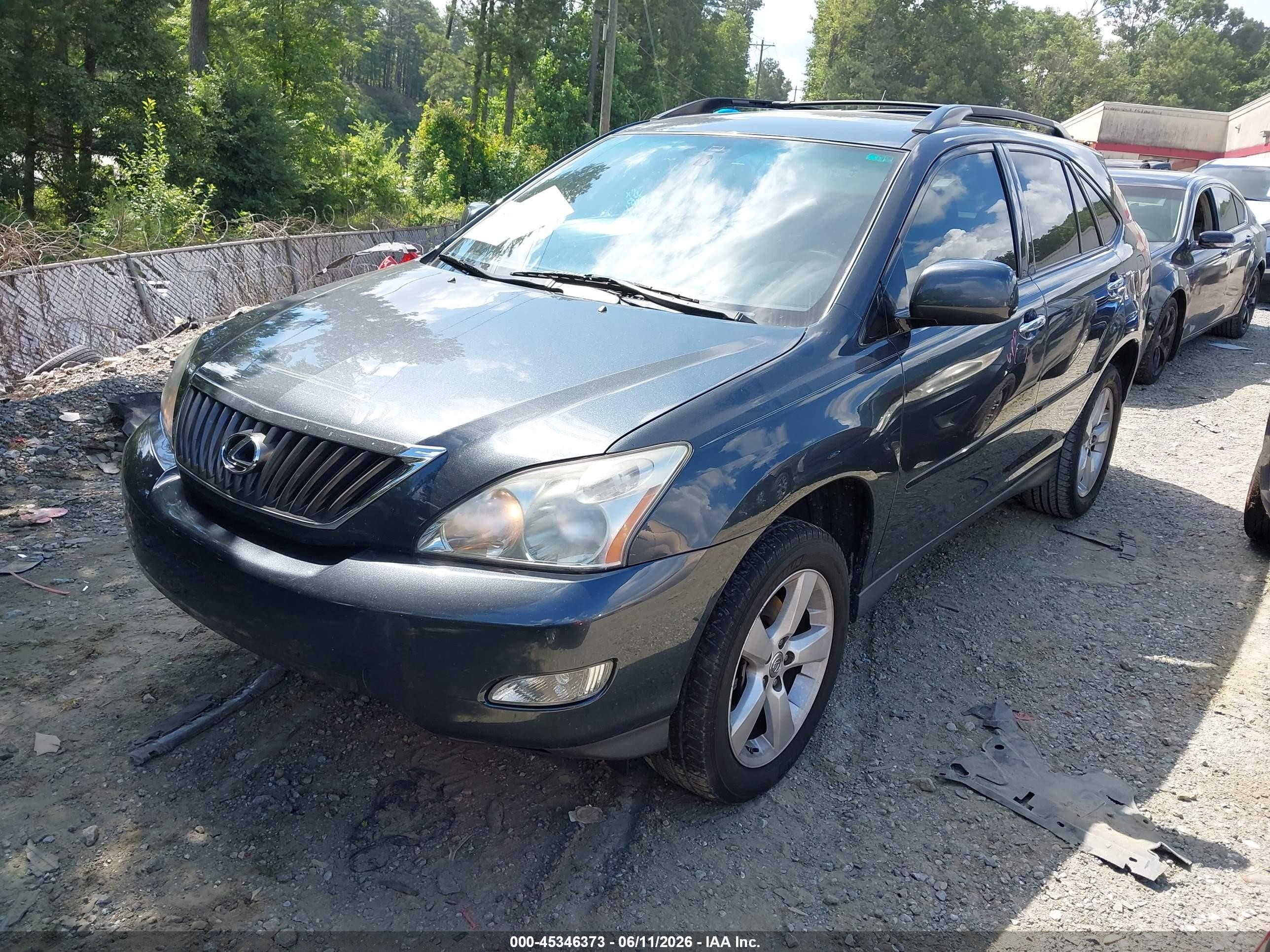 2008 Lexus Rx 350   Black vin: 2T2GK31U48C054233