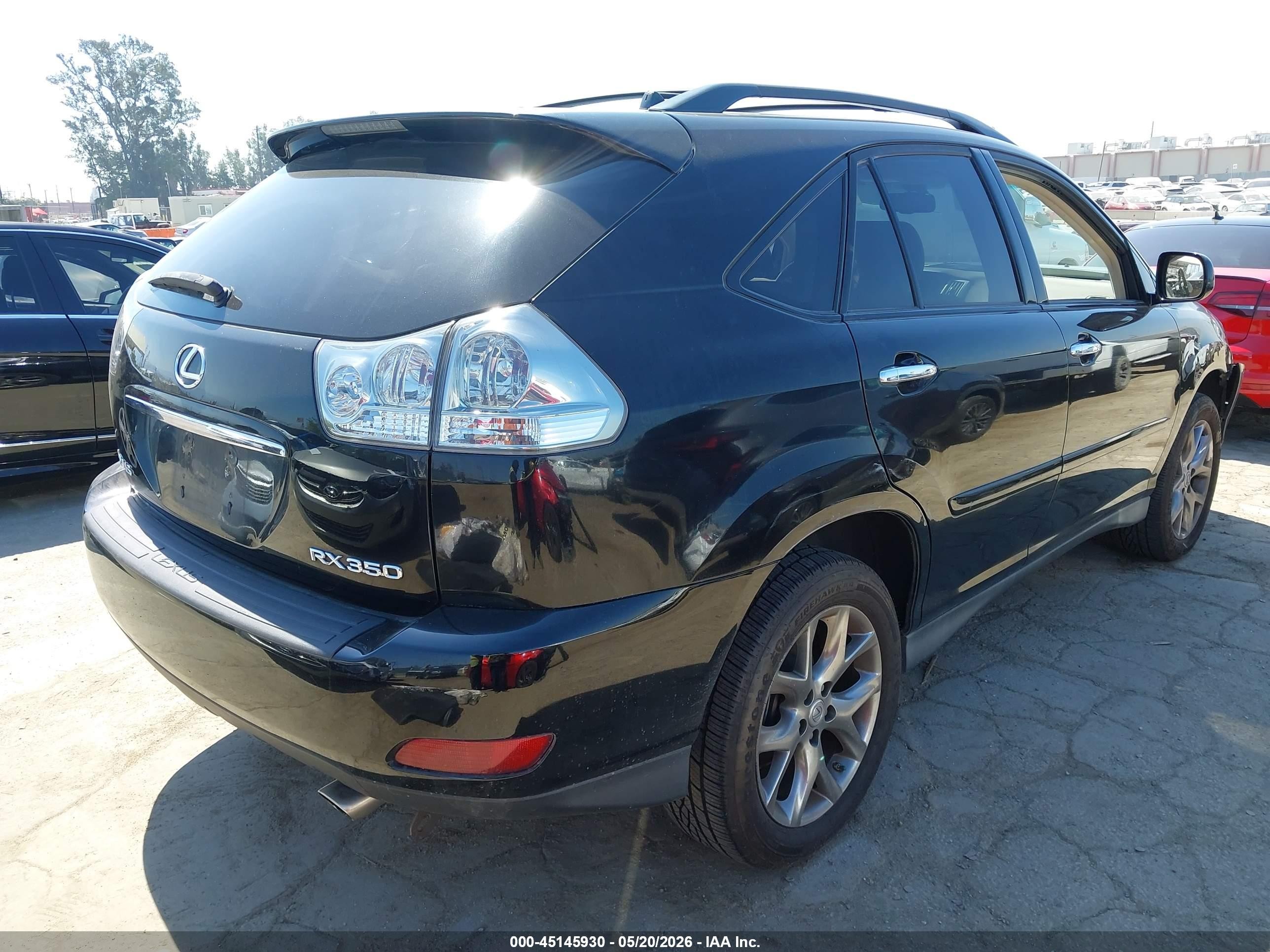 2009 Lexus Rx 350   Black vin: 2T2GK31U49C057165