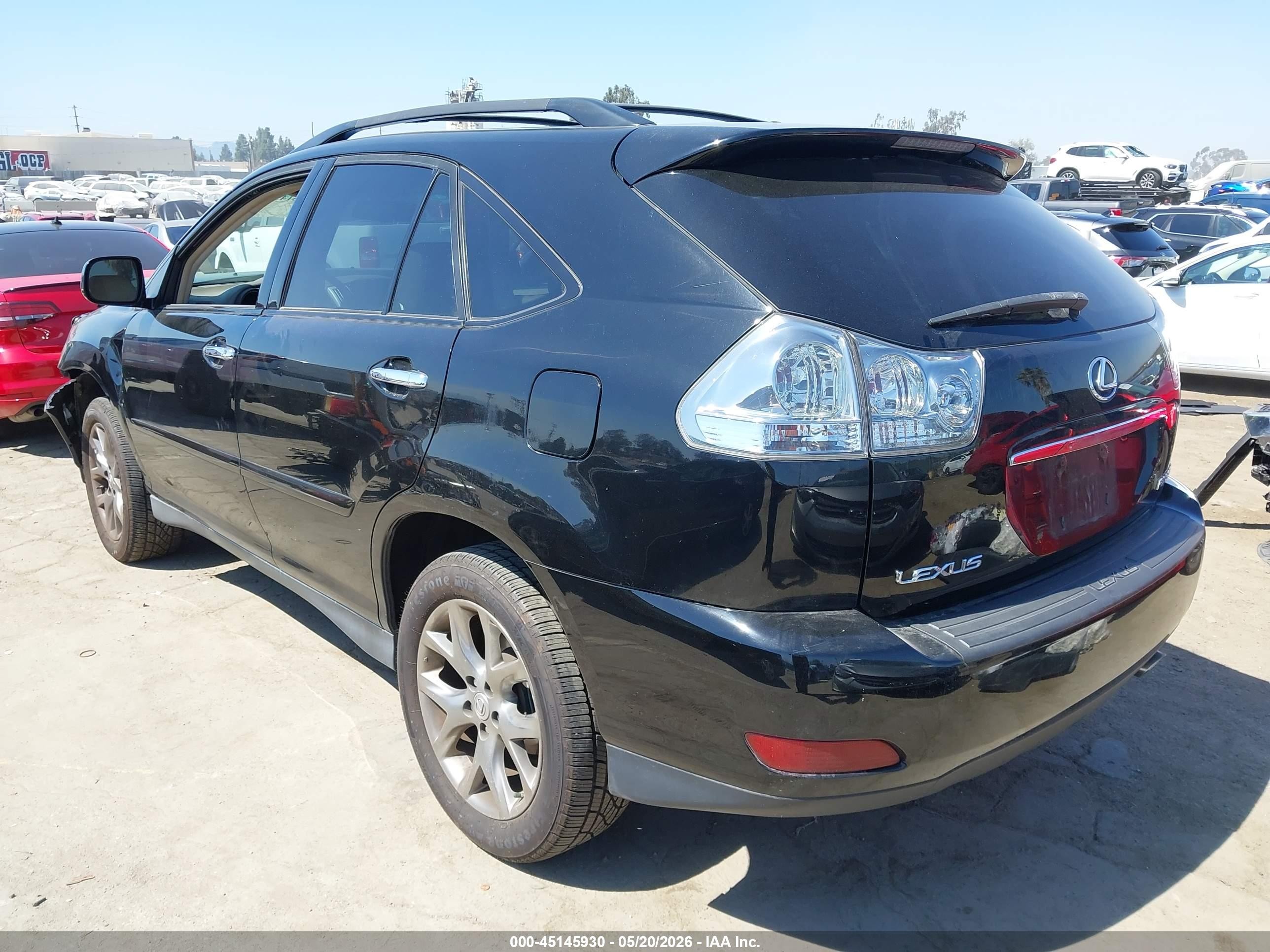 2009 Lexus Rx 350   Black vin: 2T2GK31U49C057165