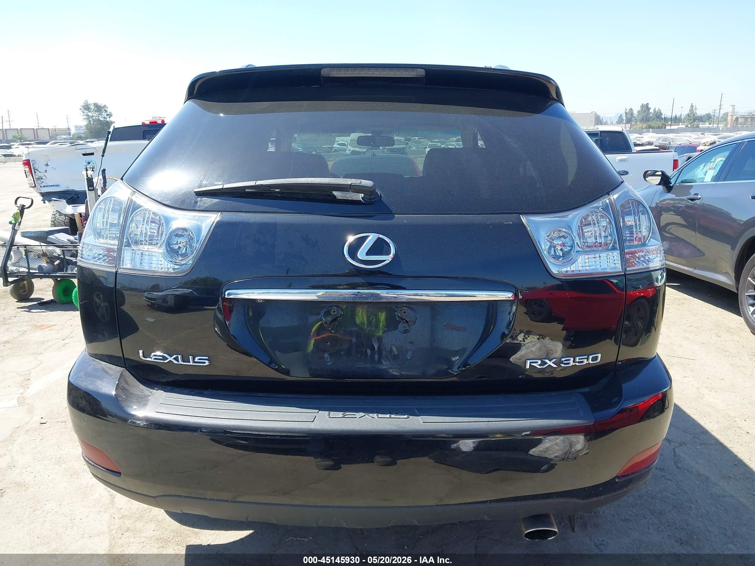 2009 Lexus Rx 350   Black vin: 2T2GK31U49C057165