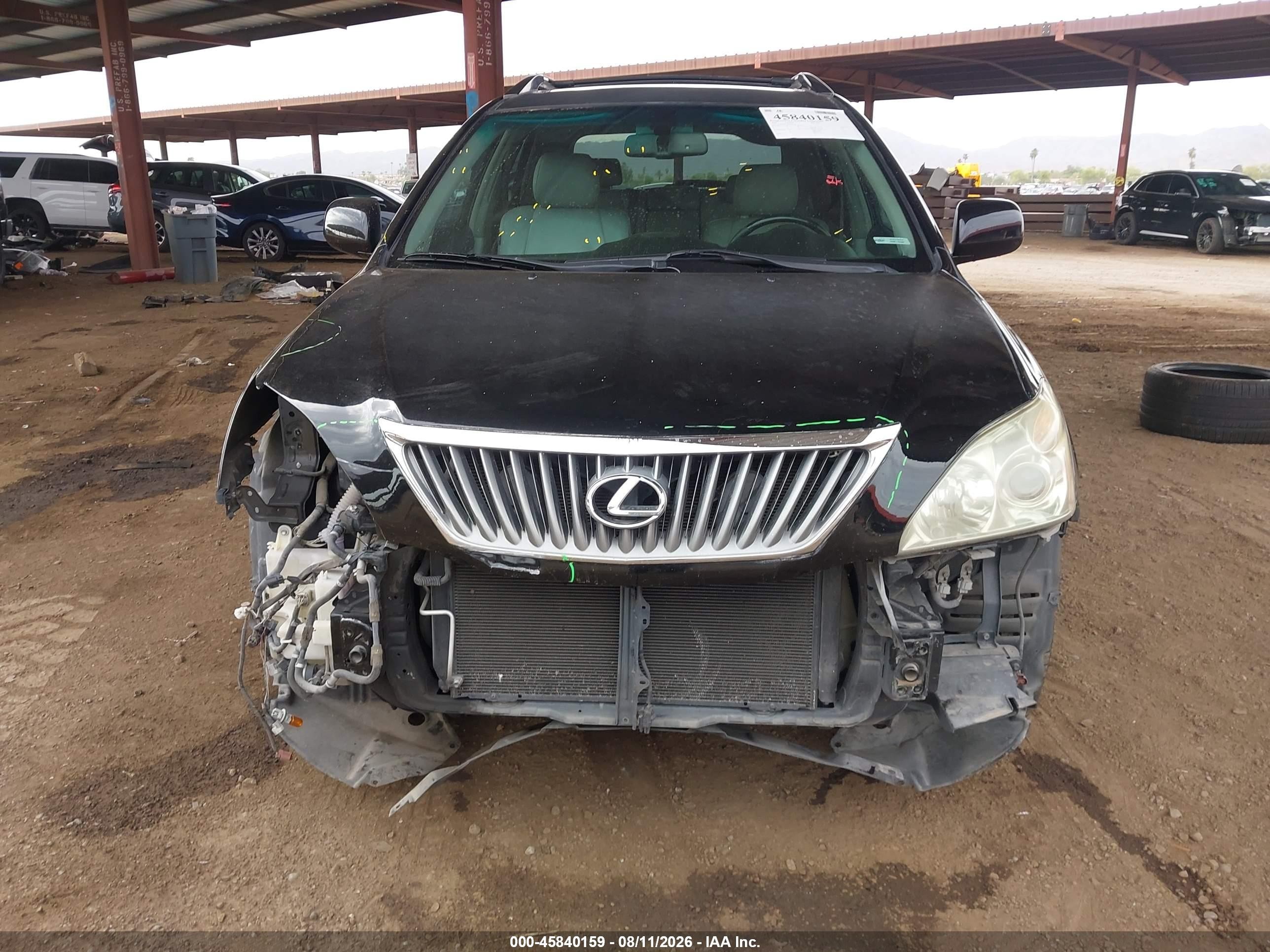 2009 Lexus Rx 350   Black vin: 2T2GK31U49C066142