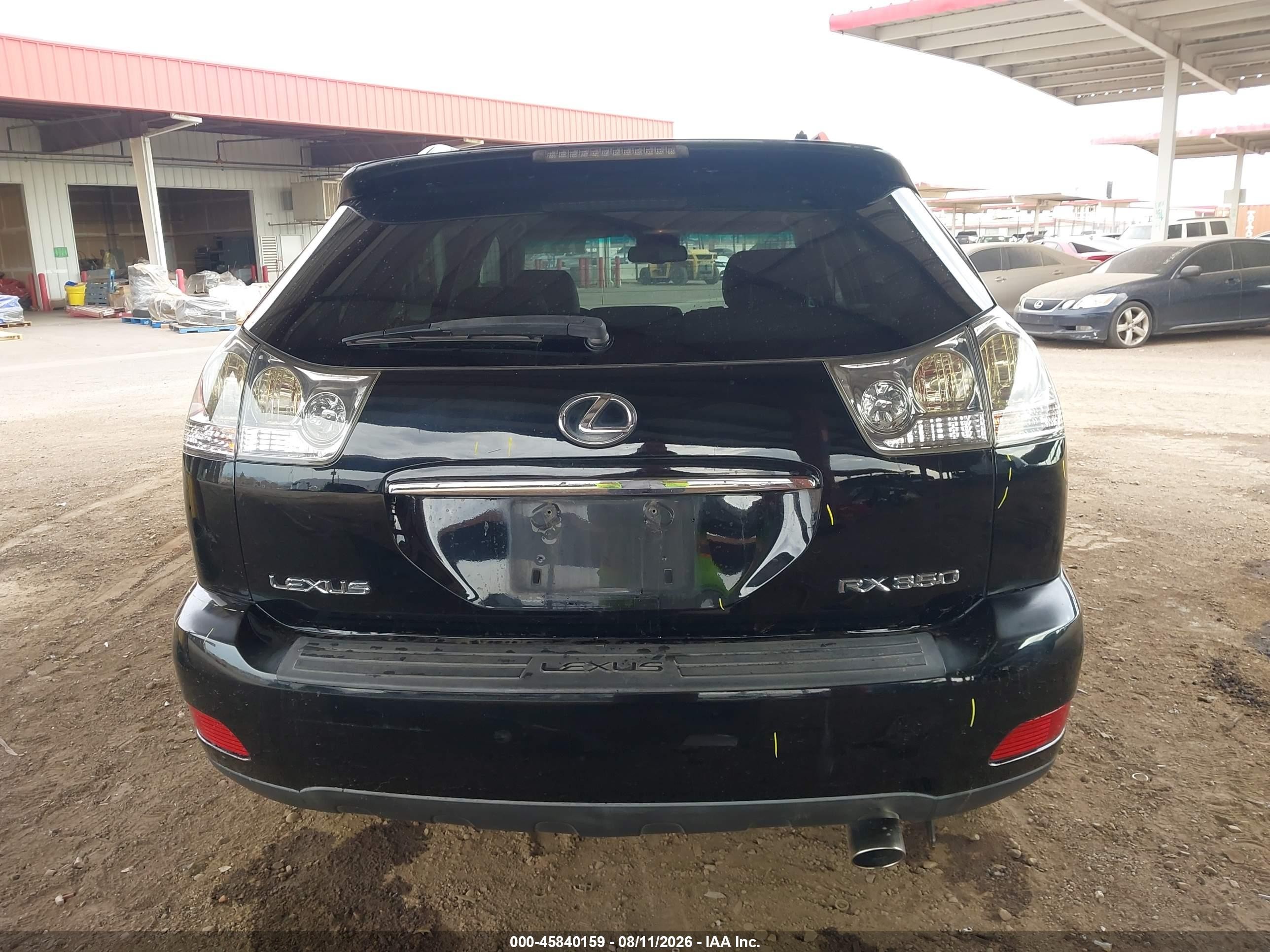 2009 Lexus Rx 350   Black vin: 2T2GK31U49C066142