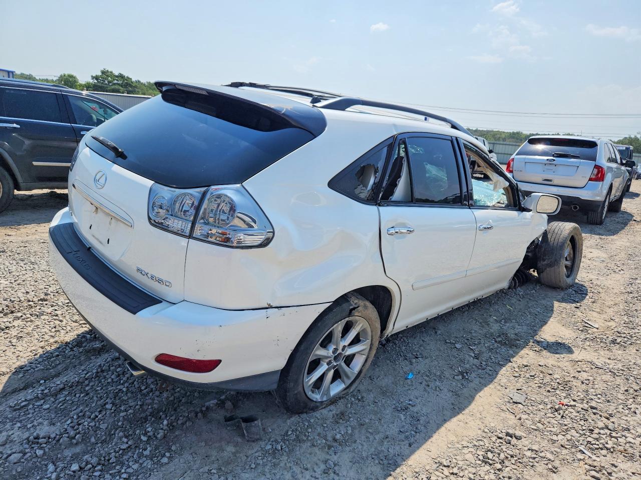 2009 Lexus Rx 350 White vin: 2T2GK31U49C078470