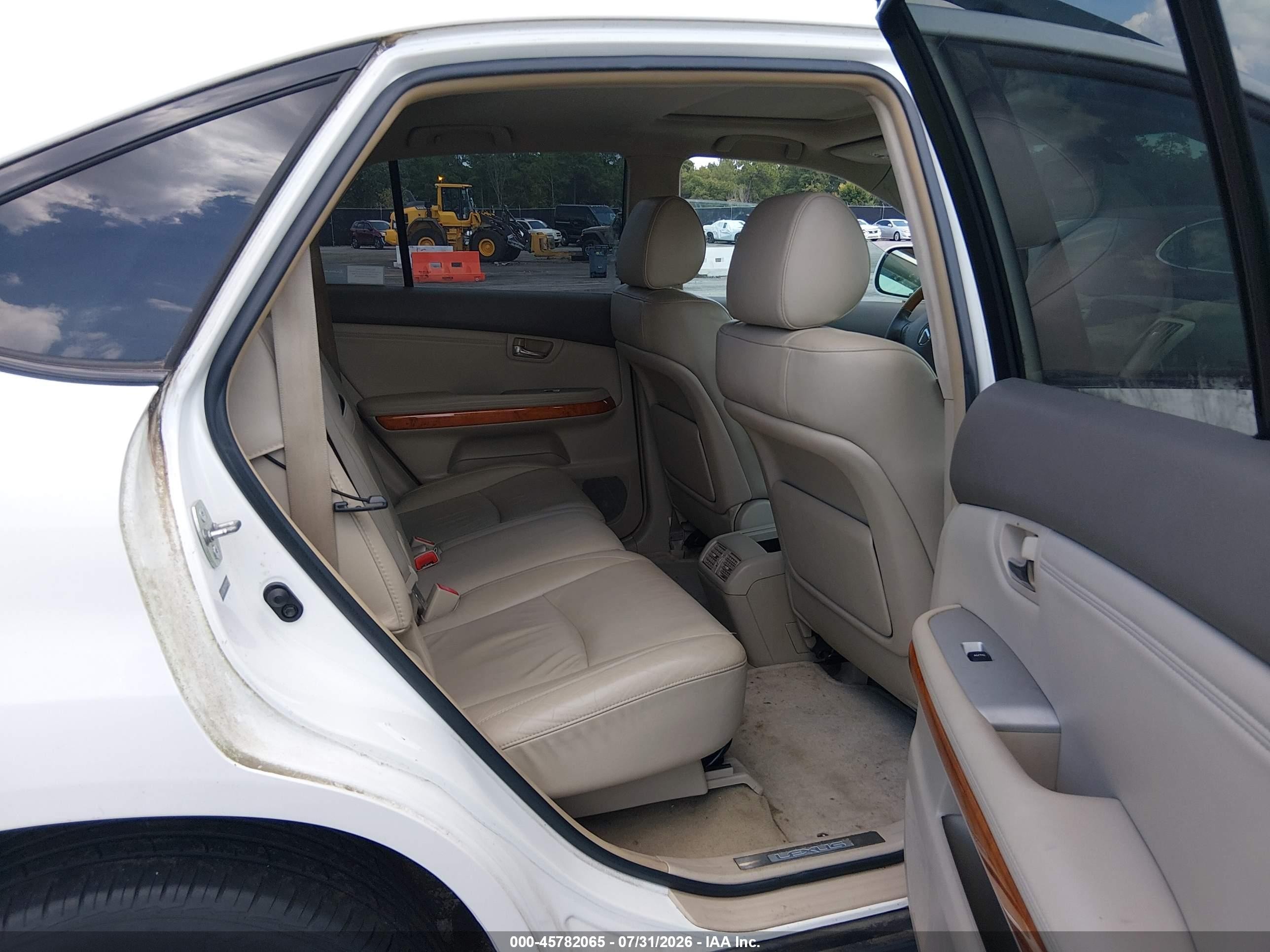 2009 Lexus Rx 350   White vin: 2T2GK31U49C081496