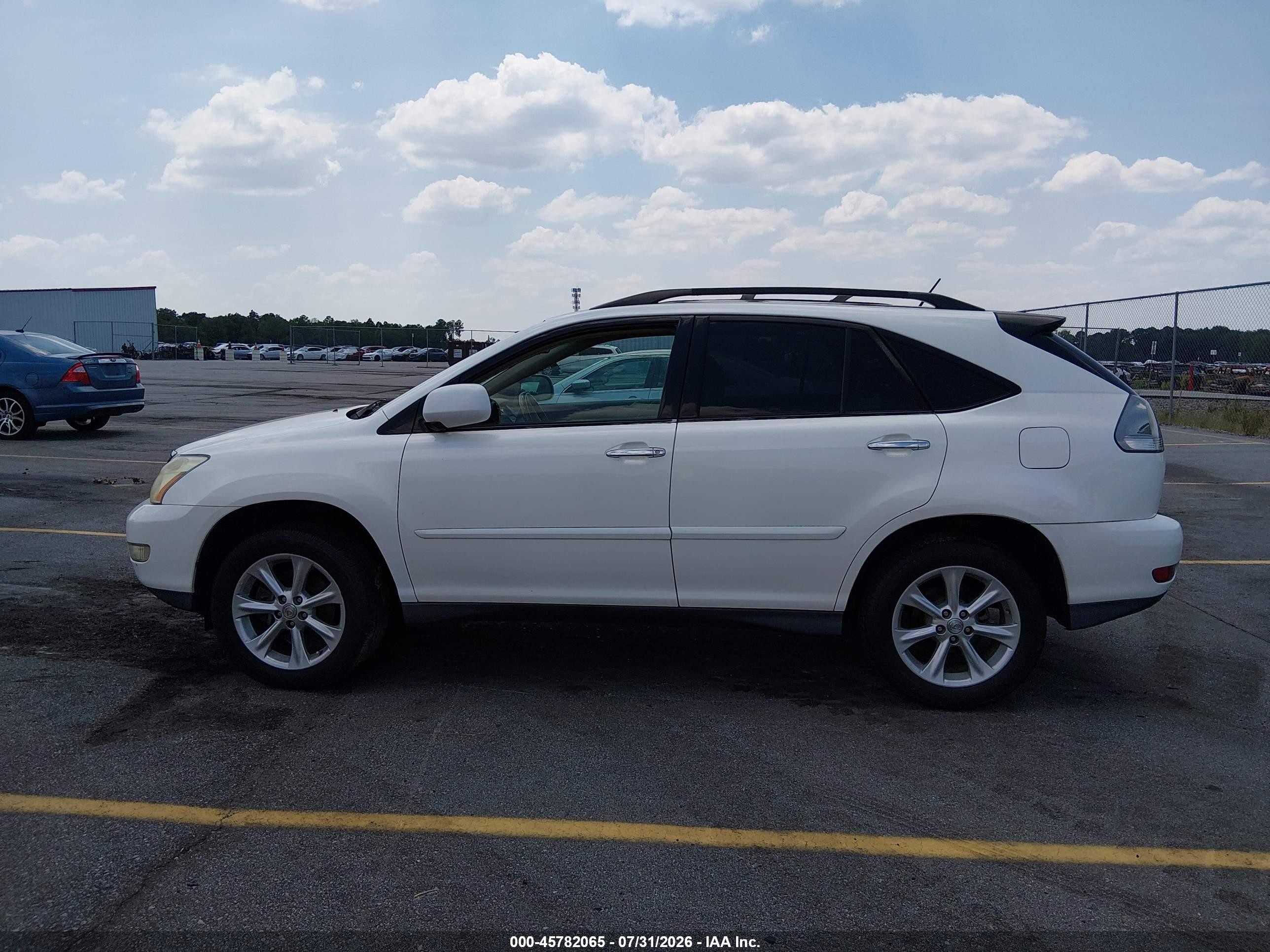 2009 Lexus Rx 350   White vin: 2T2GK31U49C081496