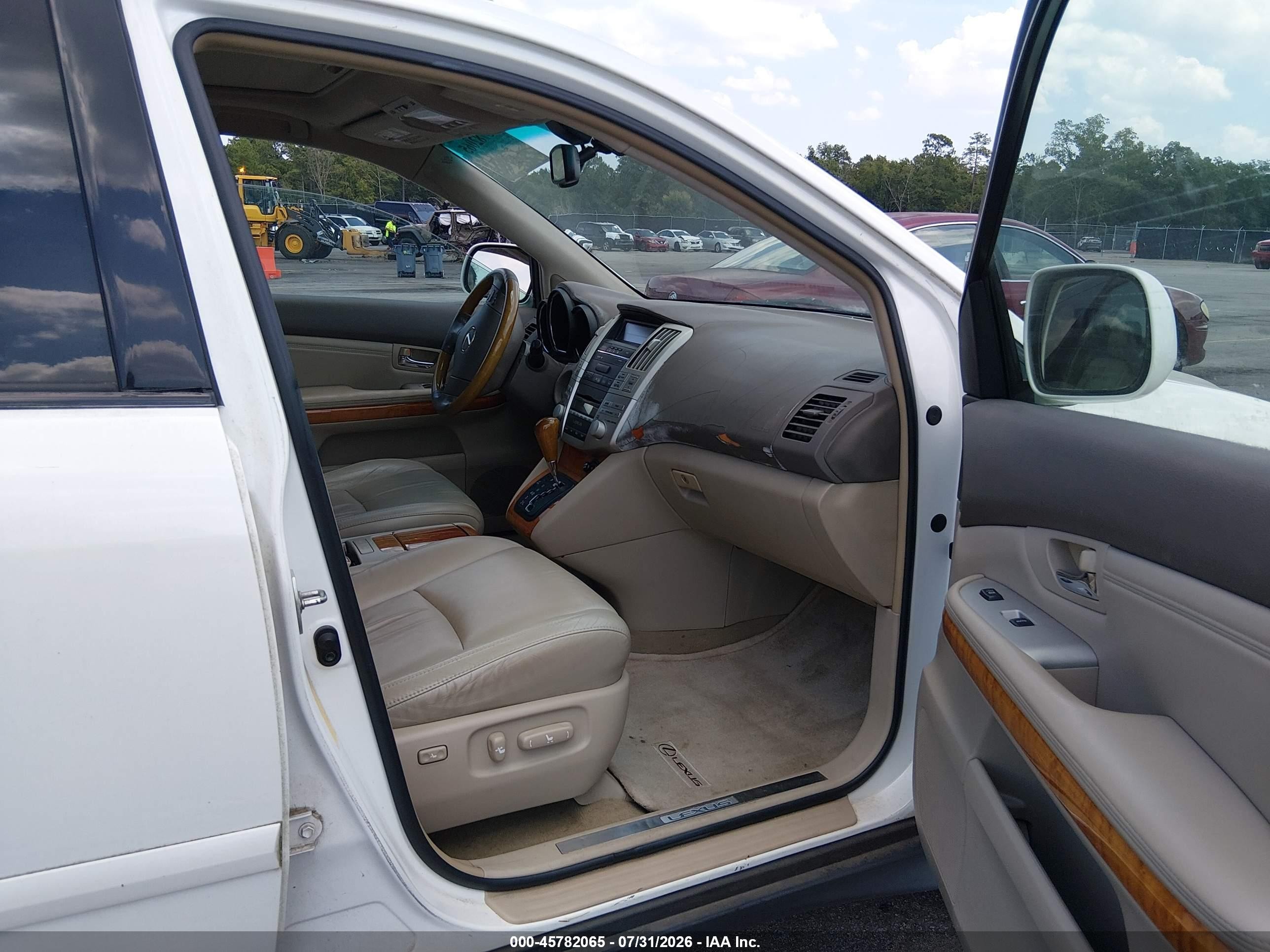 2009 Lexus Rx 350   White vin: 2T2GK31U49C081496