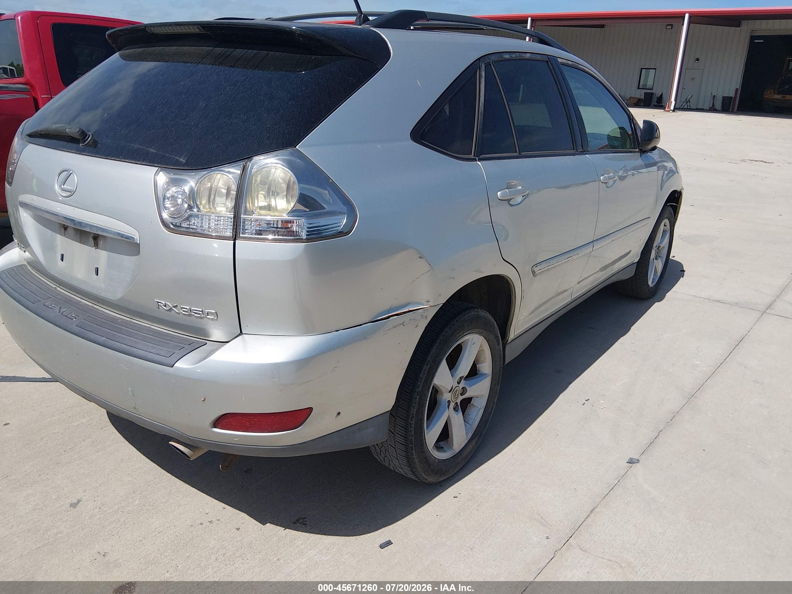 2007 Lexus Rx 350   Серебряный vin: 2T2GK31U57C003516