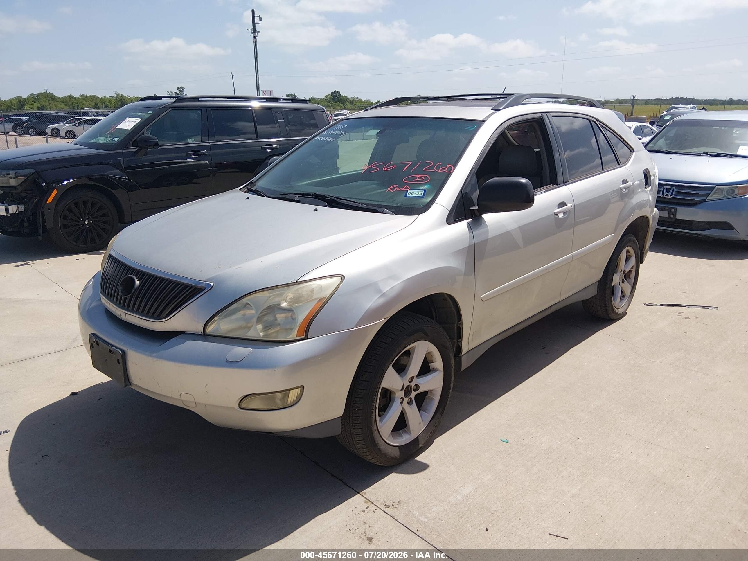 2007 Lexus Rx 350   Серебряный vin: 2T2GK31U57C003516