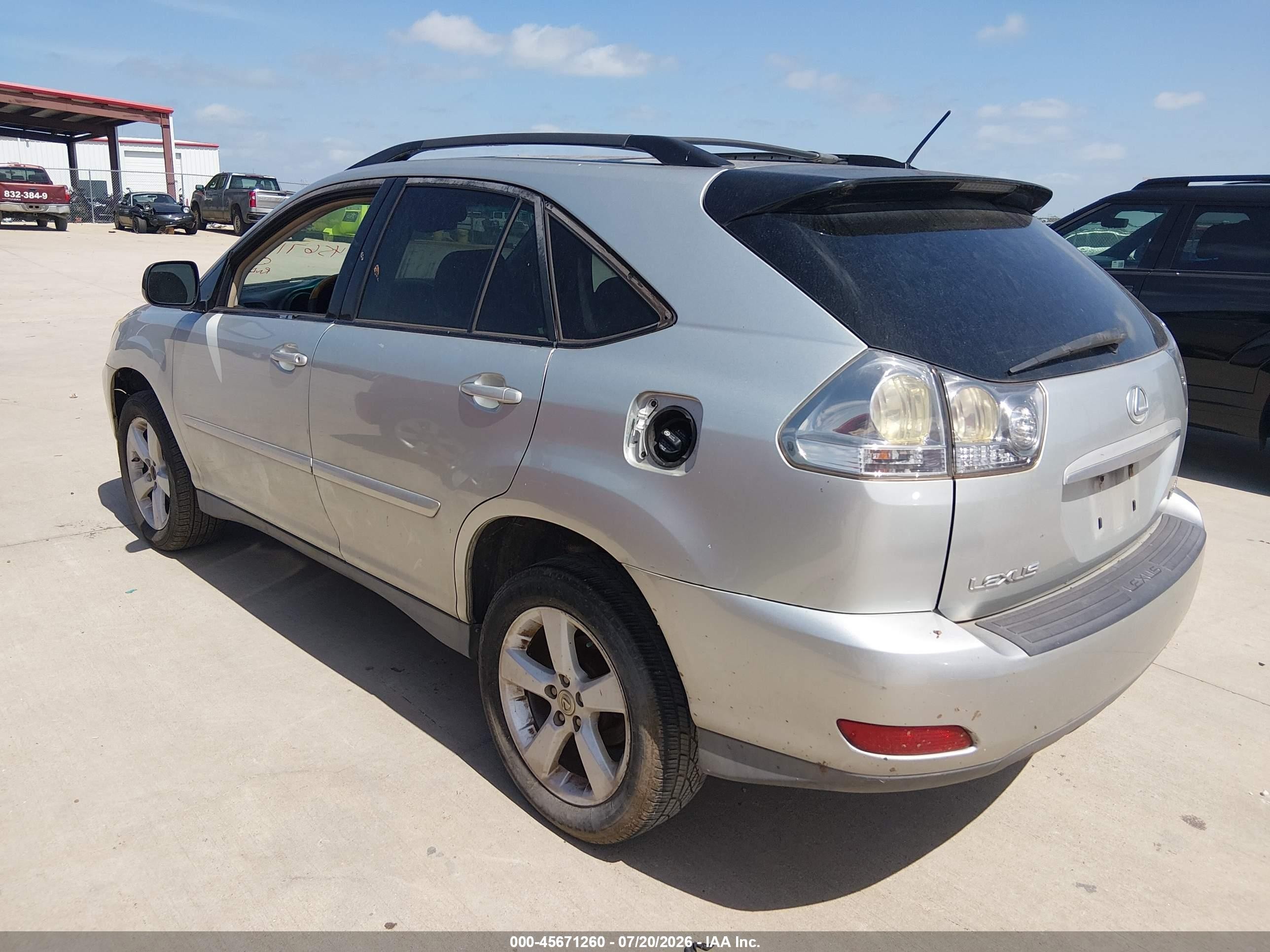 2007 Lexus Rx 350   Серебряный vin: 2T2GK31U57C003516
